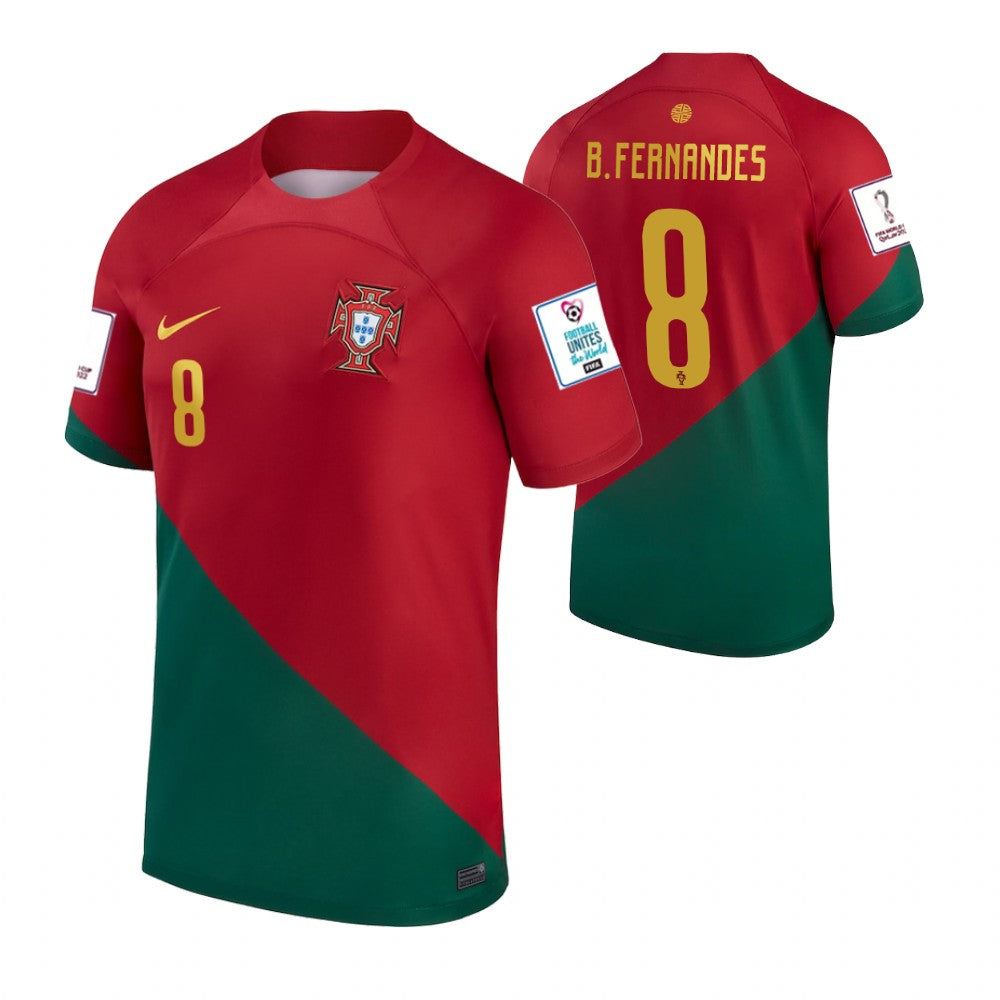 Portugal Bruno Fernandes Home Jersey 2022 World Cup Kit