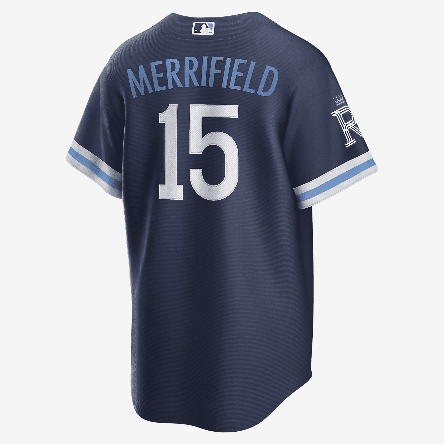 MLB Kansas City Royals City Connect (Whit Merrifield) Men's Replica Baseball Jersey - Navy