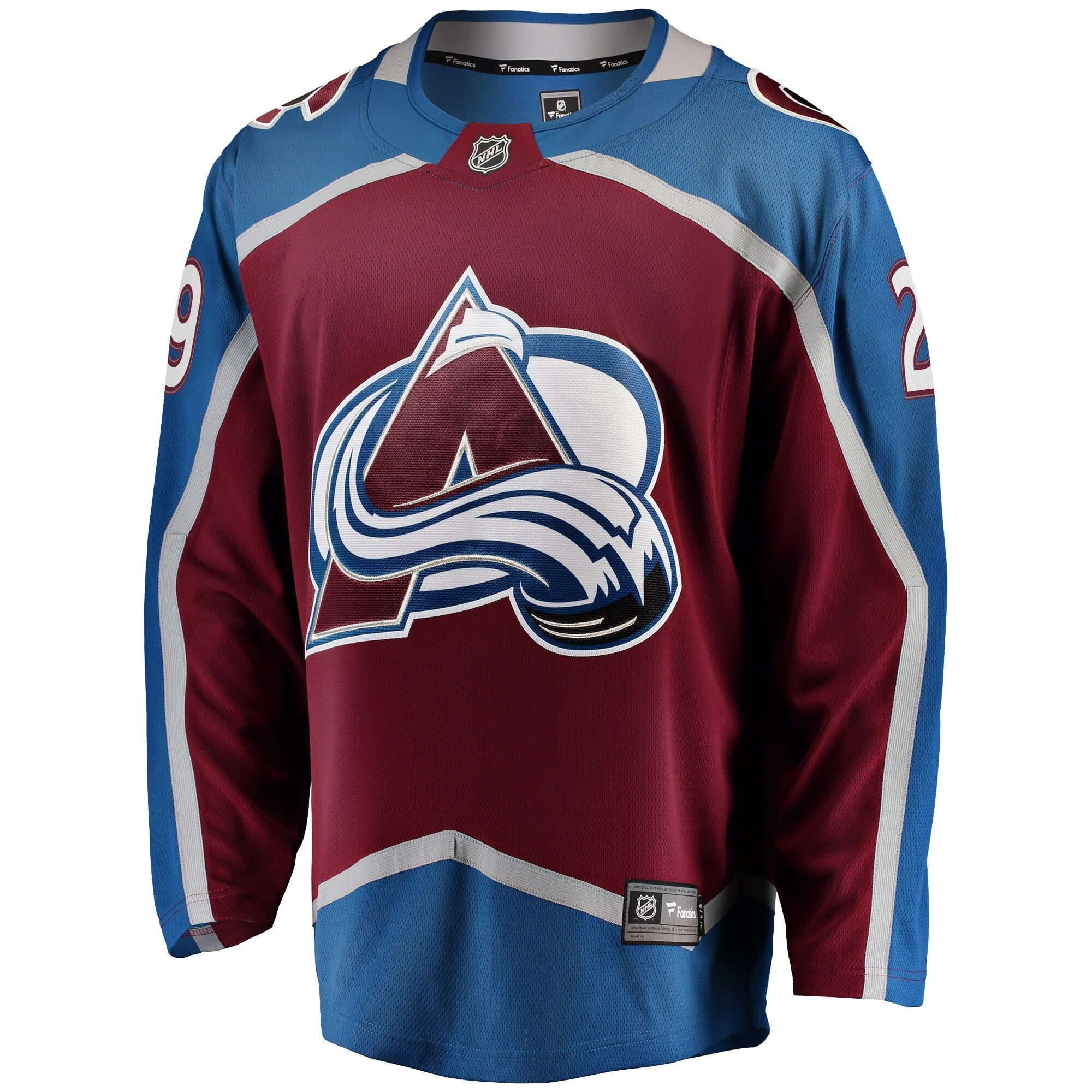 Men's Fanatics Branded Nathan MacKinnon Burgundy Colorado Avalanche Breakaway Player Jersey