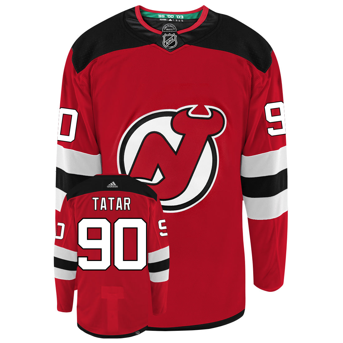 Tomas Tatar New Jersey Devils Adidas Primegreen Authentic NHL Hockey Jersey