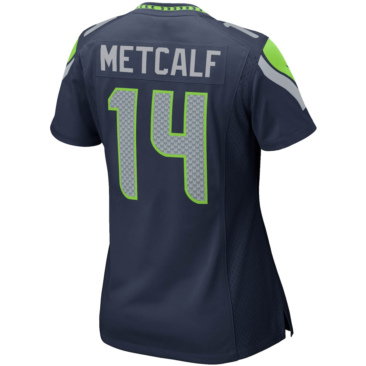Women's DK Metcalf Nike Seahawks Throwback Game Jersey - Navy