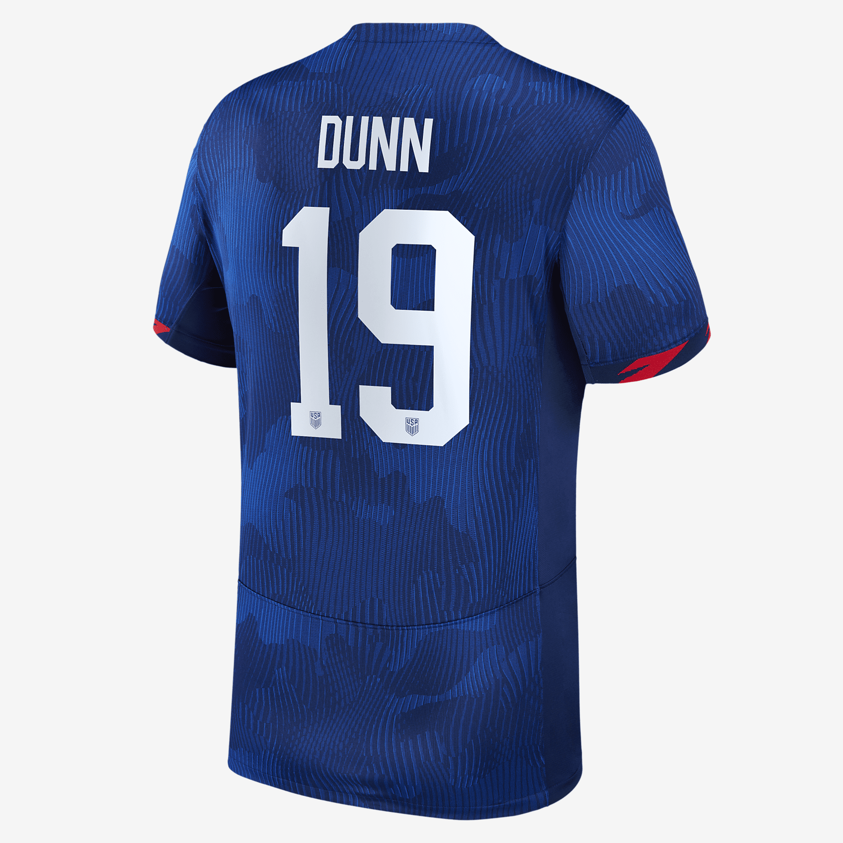 Crystal Dunn USWNT 2023 Stadium Away Big Kids' Nike Dri-FIT Soccer Jersey - Royal