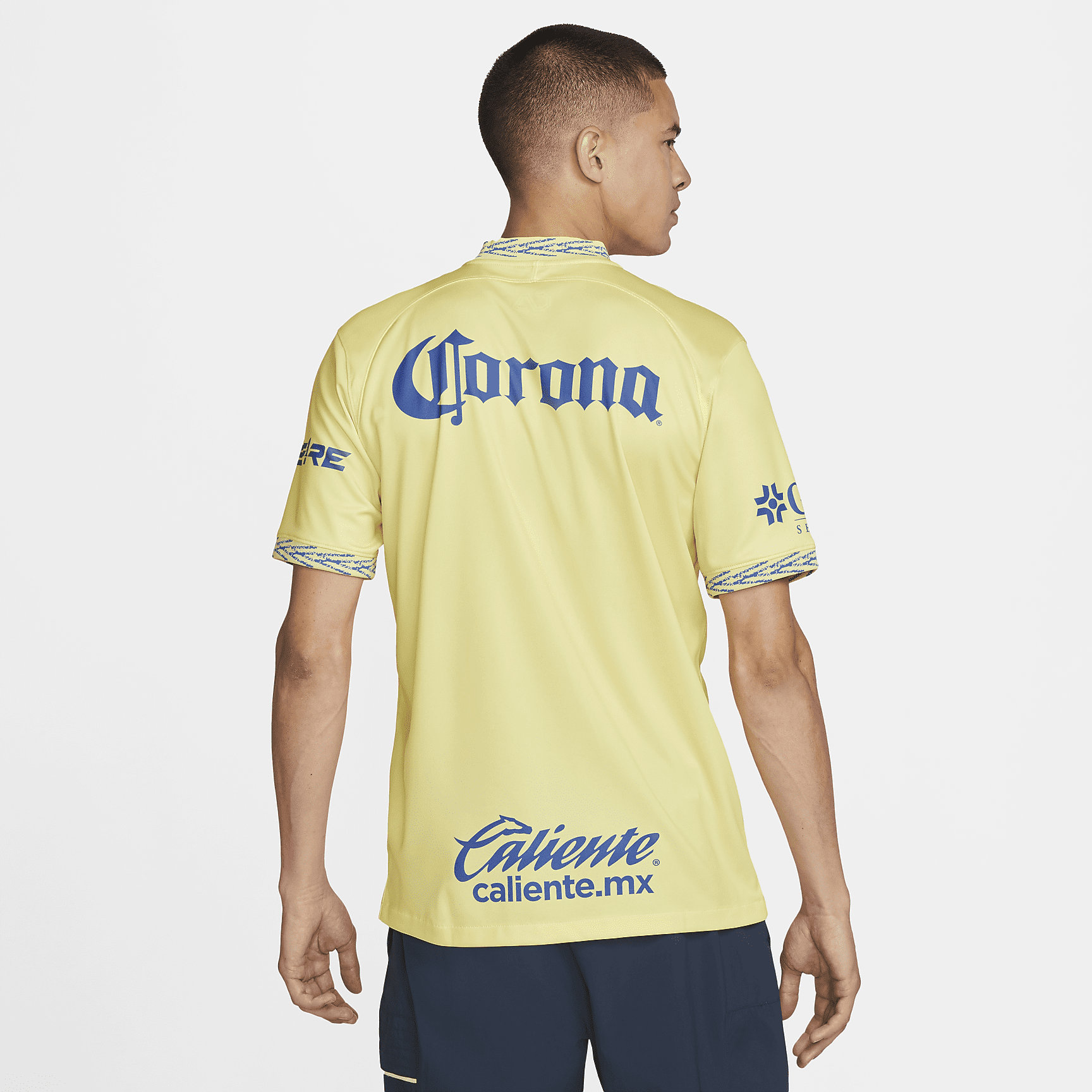 Club América 2022/23 Stadium Home Men's Nike Dri-FIT Soccer Jersey - Lemon Chiffon/Medium Blue