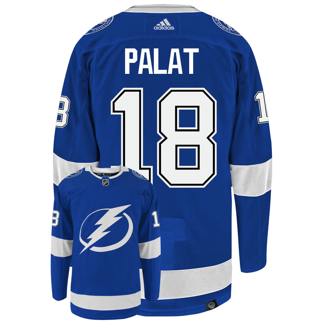 Ondrej Palat Tampa Bay Lightning Adidas Primegreen Authentic NHL Hockey Jersey