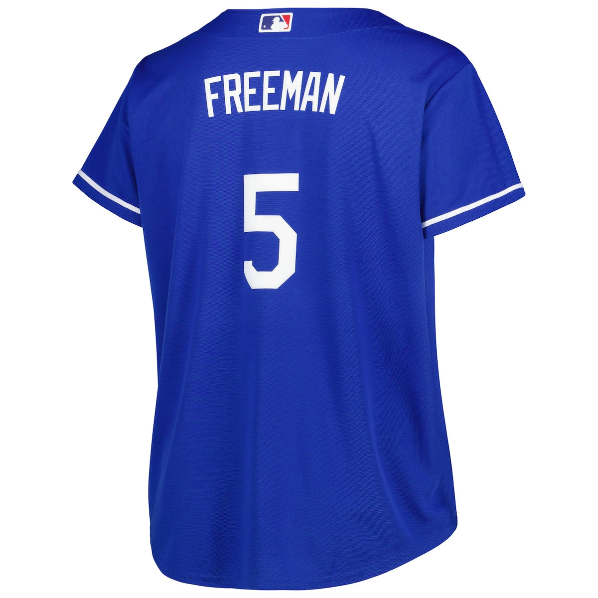 Women's Freddie Freeman Profile Dodgers Plus Size Replica Jersey - Blue