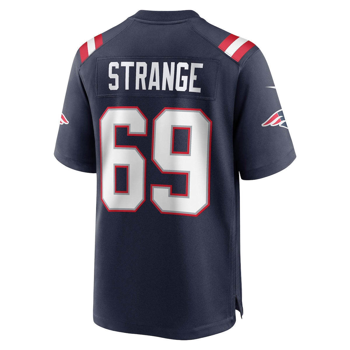 Men's Cole Strange Nike Patriots Game Jersey - Navy