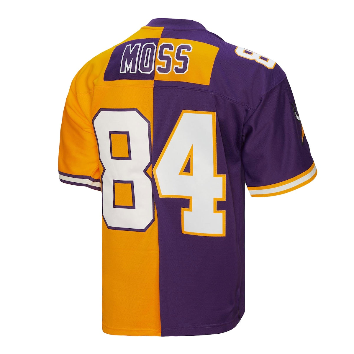 Men's Randy Moss Mitchell & Ness Vikings 1998 Split Legacy Replica Jersey - Purple