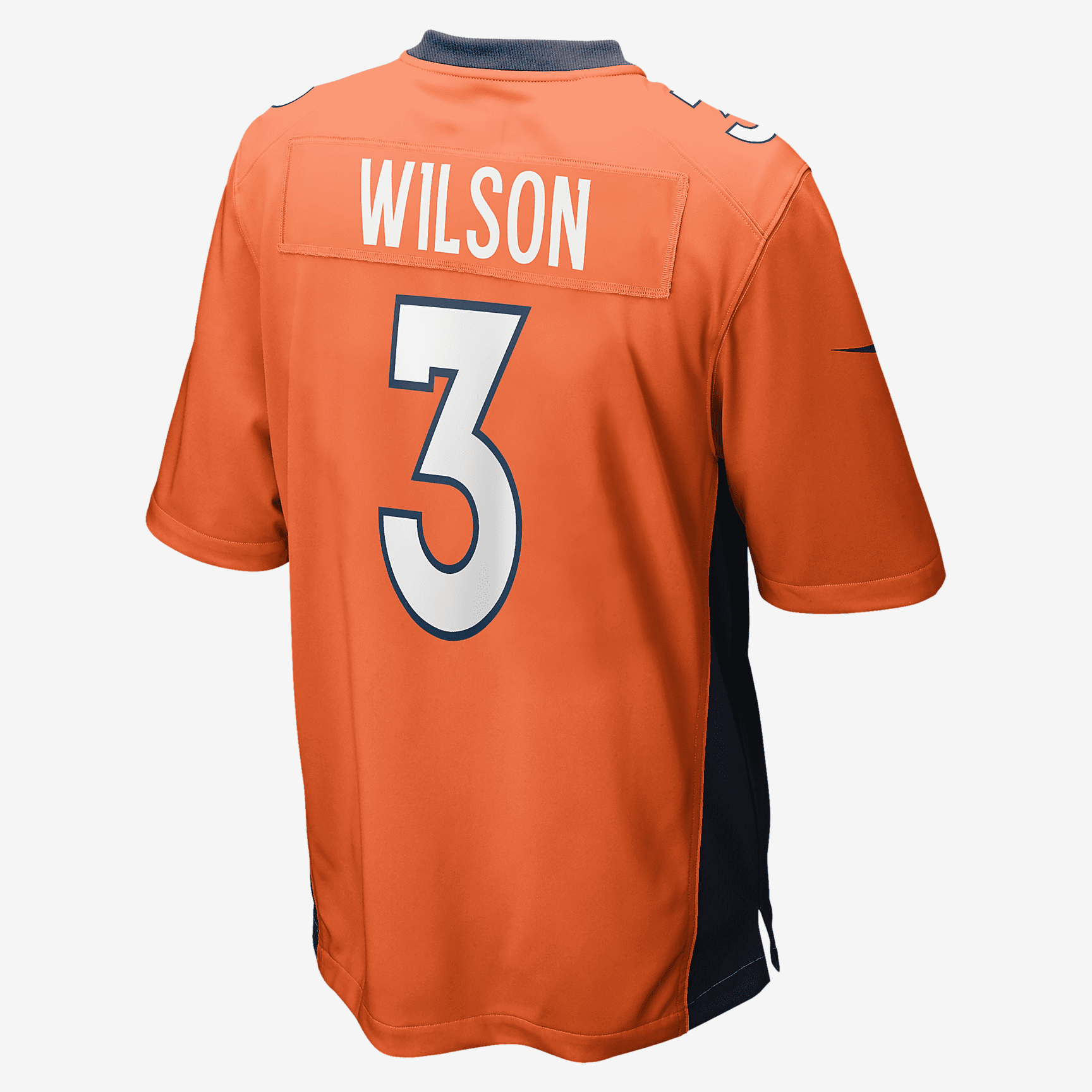 NFL Denver Broncos (Russell Wilson) Men's Game Football Jersey - Orange