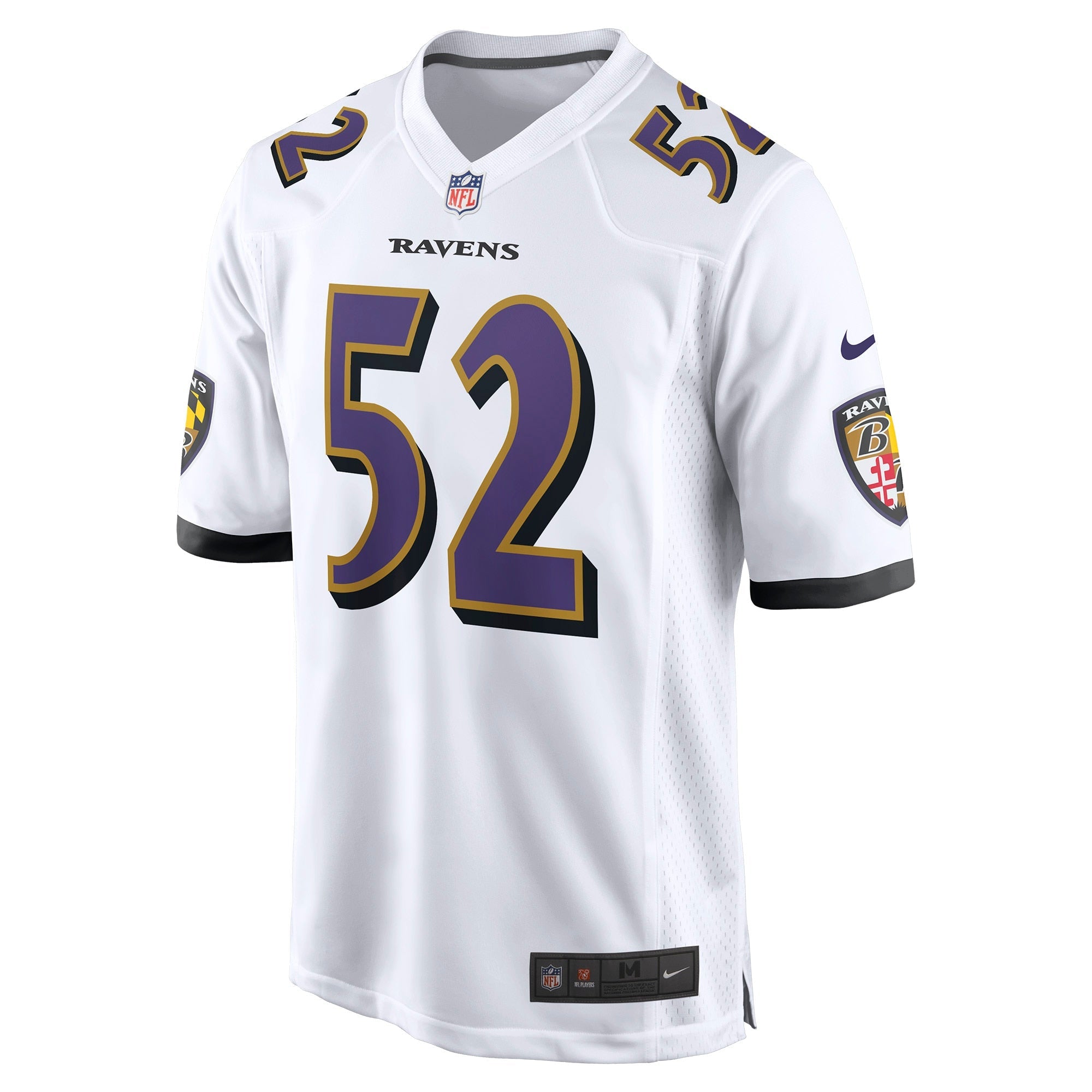 Men's Nike Ray Lewis White Baltimore Ravens Retired Player Game Jersey
