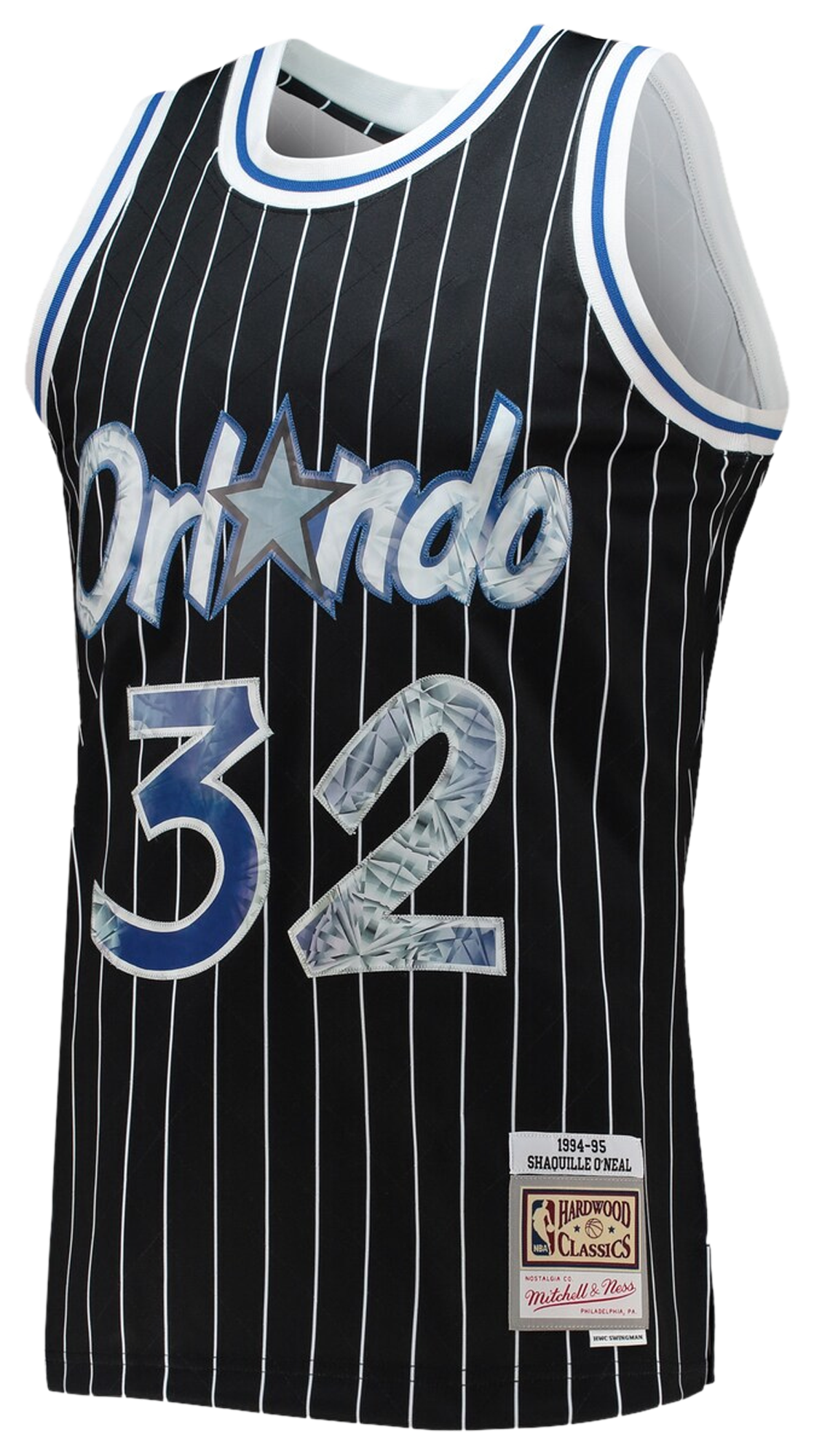 Men's O'neal Shaquille Mitchell & Ness Magic 75th Anniversary Jersey - Black