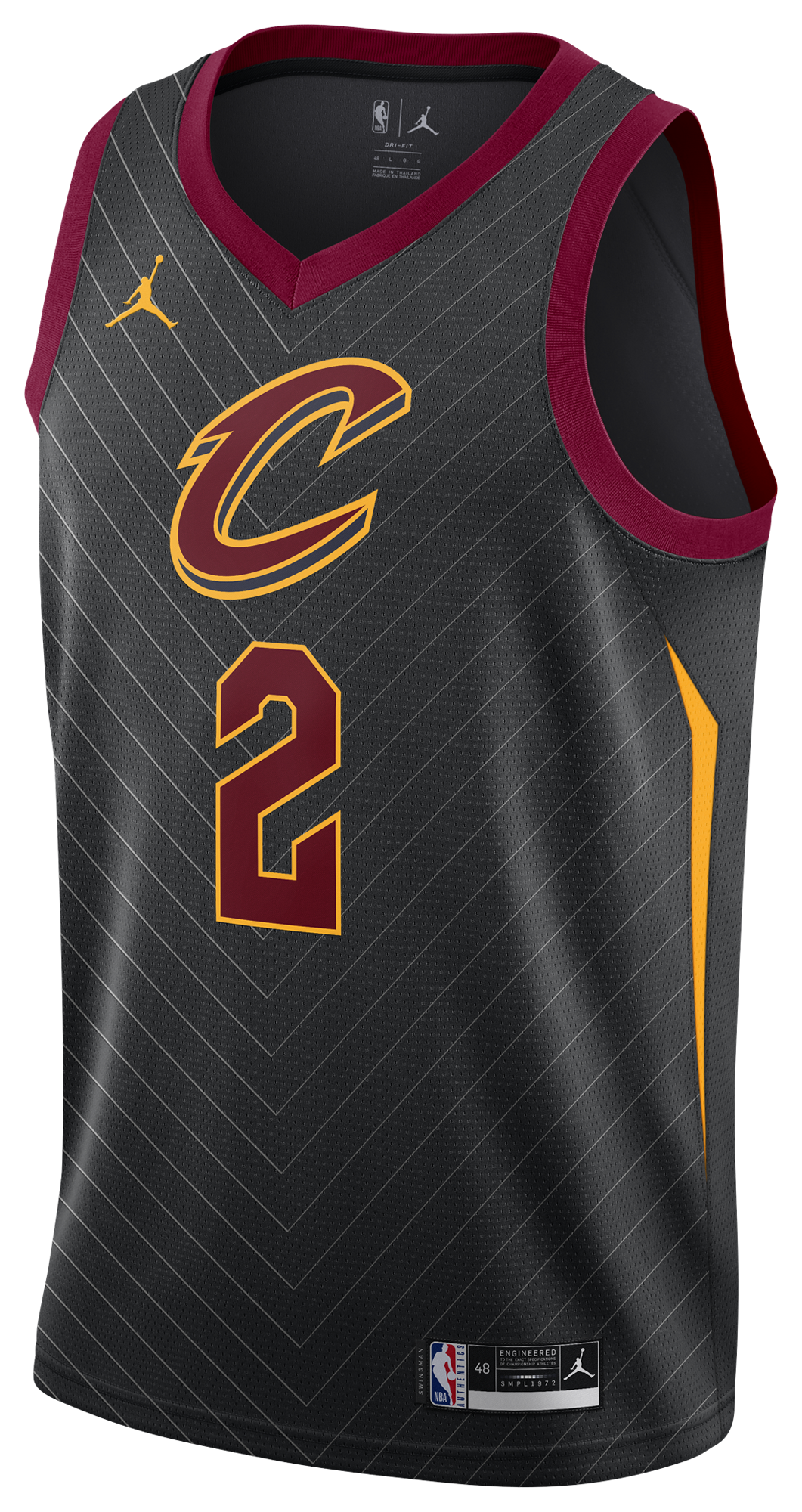 Men's Sexton Collin Jordan Cavaliers Name & Number Statement Jersey - Black