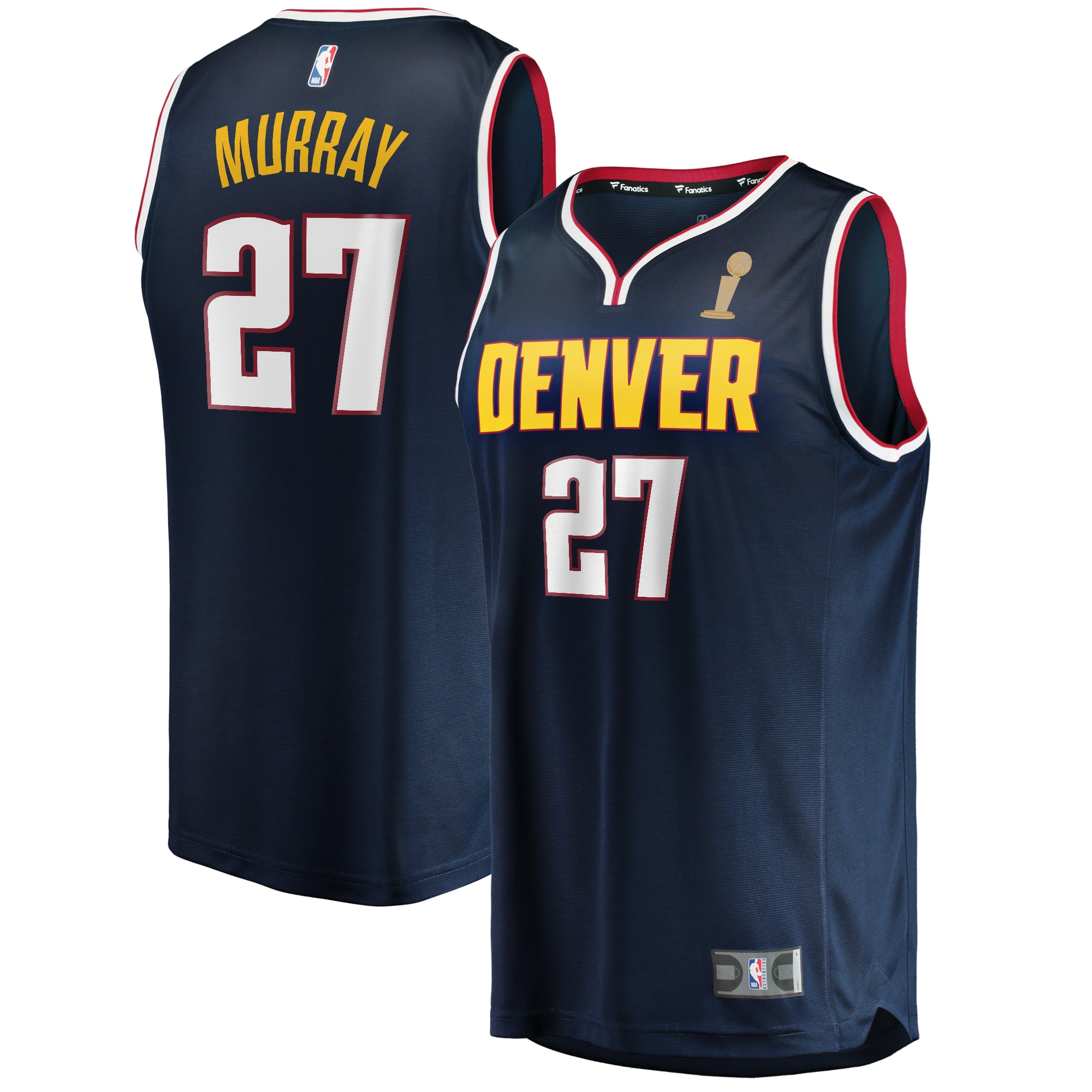 Jamal Murray Denver Nuggets Fanatics Branded Navy 2023 NBA Finals Champions Fast Break Player Jersey - Icon Edition