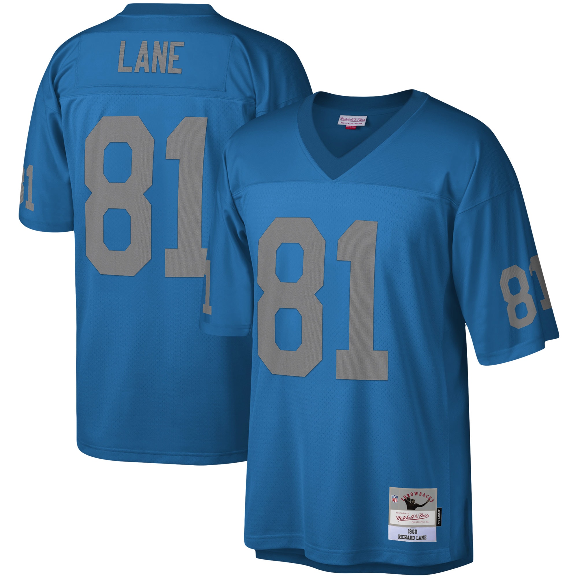 Dick ''Night Train'' Lane Detroit Lions Mitchell & Ness Legacy Replica Jersey - Blue