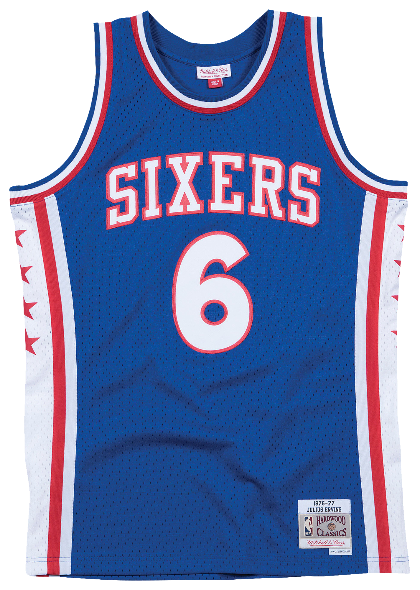 Men's Erving Julius Mitchell & Ness 76ers Swingman Jersey - Blue