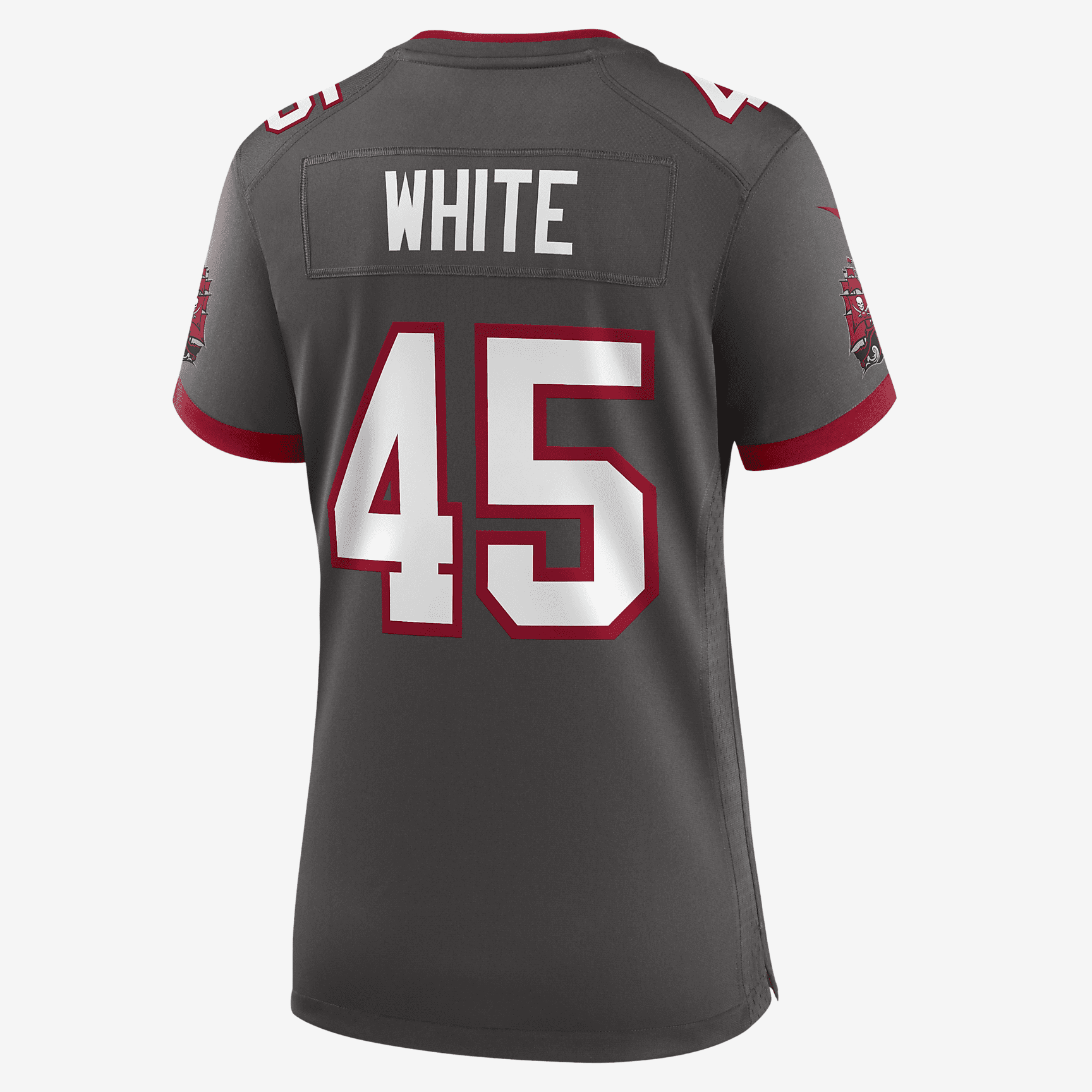 NFL Tampa Bay Buccaneers (Devin White) Women's Game Football Jersey - Pewter