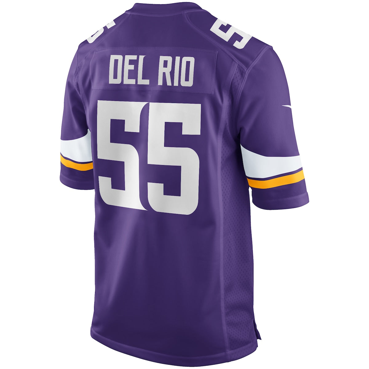 Men's Jack Del Rio Nike Vikings Game Retired Jersey - Purple