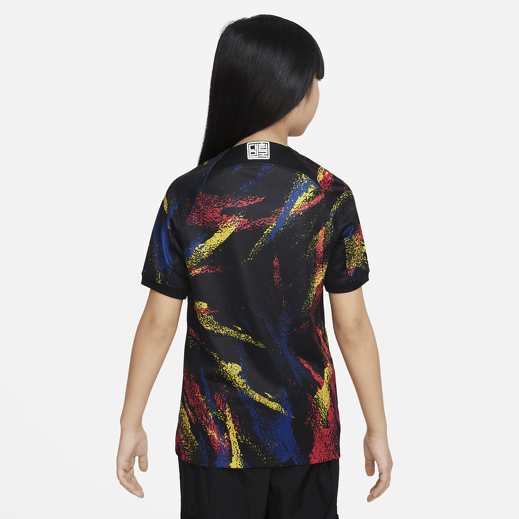 Korea 2022/23 Stadium Away Big Kids' Nike Dri-FIT Soccer Jersey - Black/White