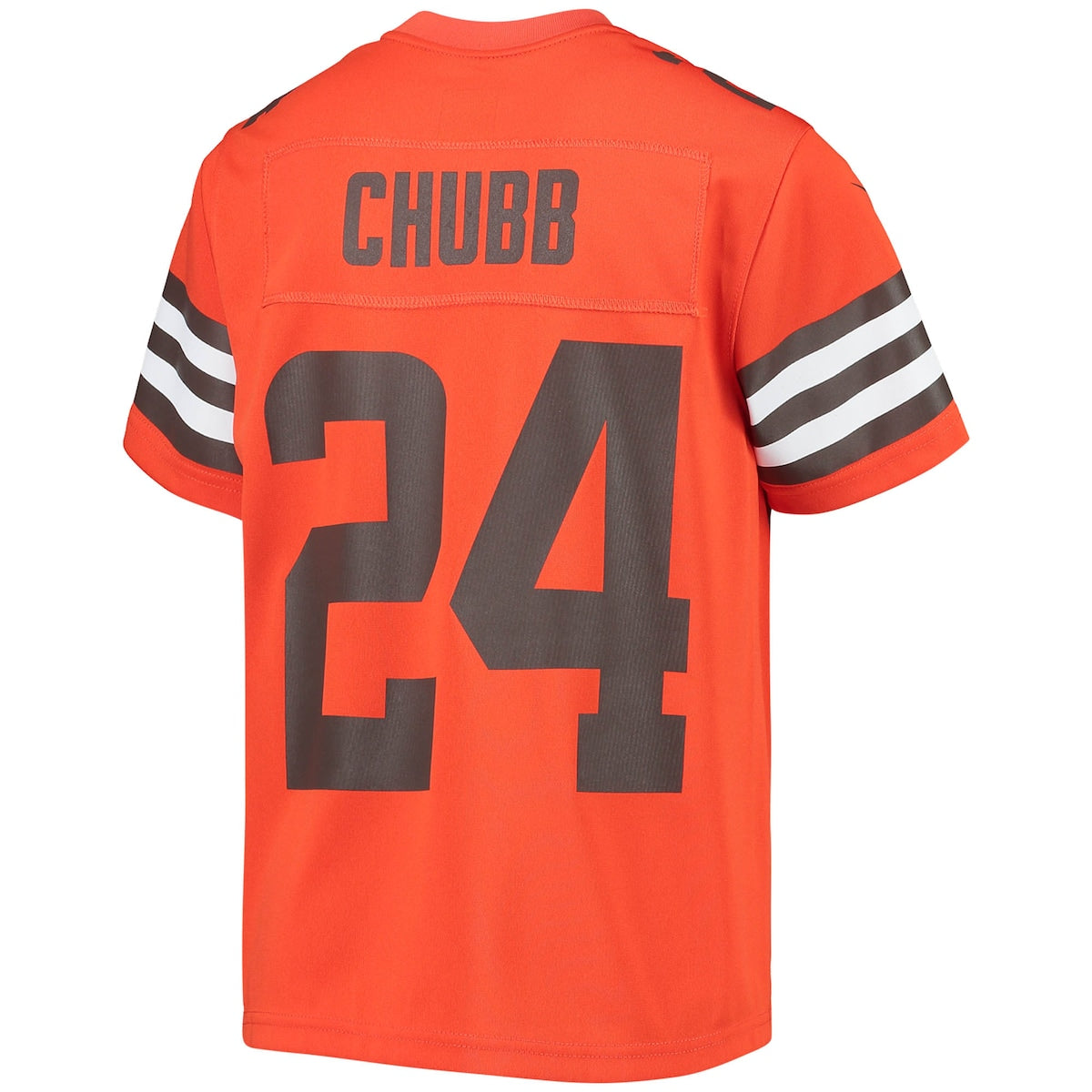 Boys' Grade School Nick Chubb Nike Browns Inverted Team Game Jersey - Orange
