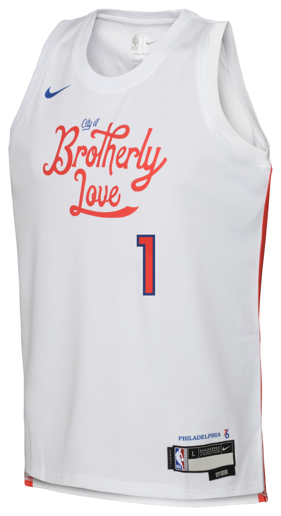 Boys' Grade School Harden James Nike 76ers City Edition Swingman Jersey - White