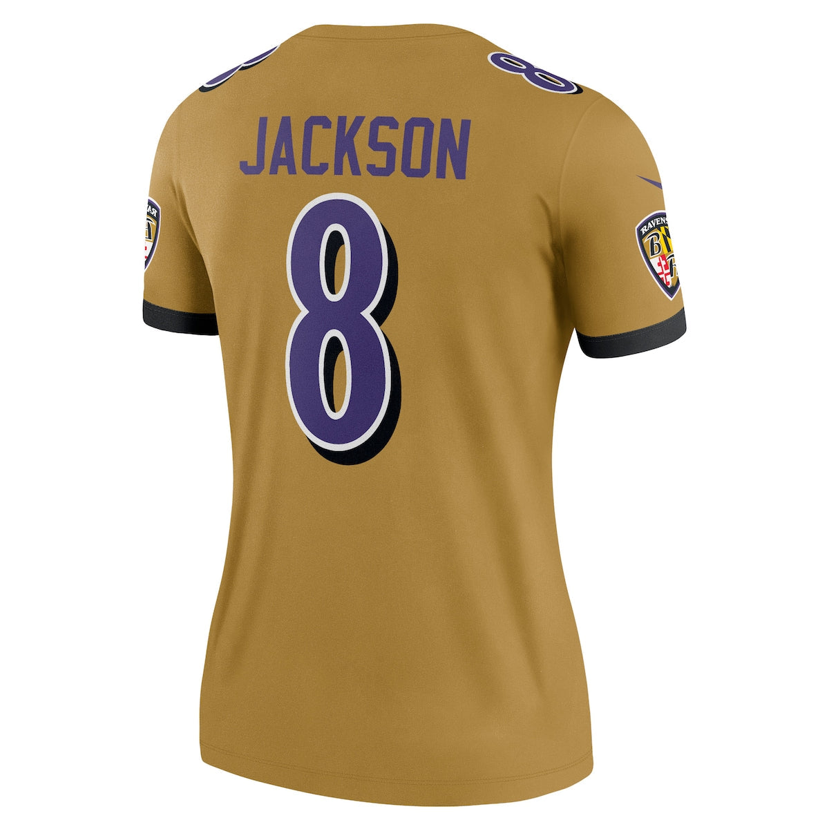 Women's Lamar Jackson Nike Ravens Inverted Legend Jersey - Gold