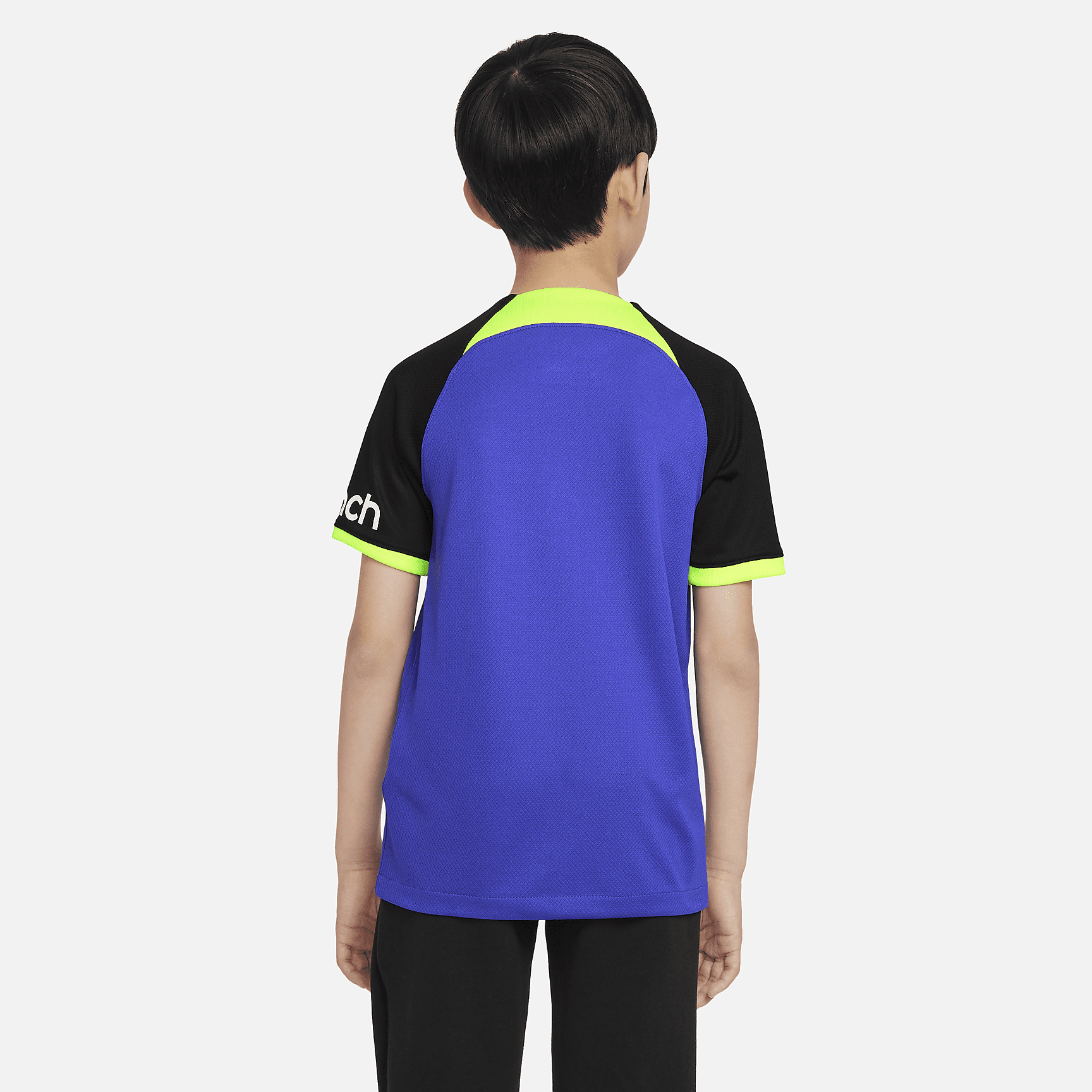 Tottenham Hotspur 2022/23 Stadium Away Big Kids' Nike Dri-FIT Soccer Jersey - Lapis/Black/White