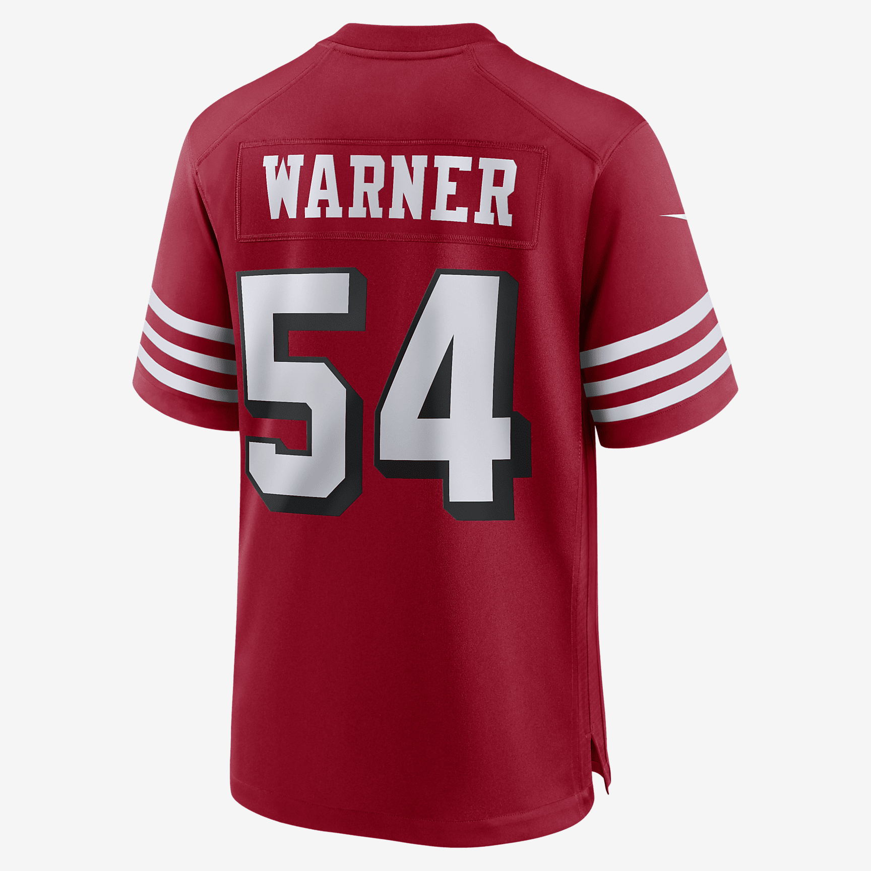 NFL San Francisco 49ers (Fred Warner) Men's Game Football Jersey - Red
