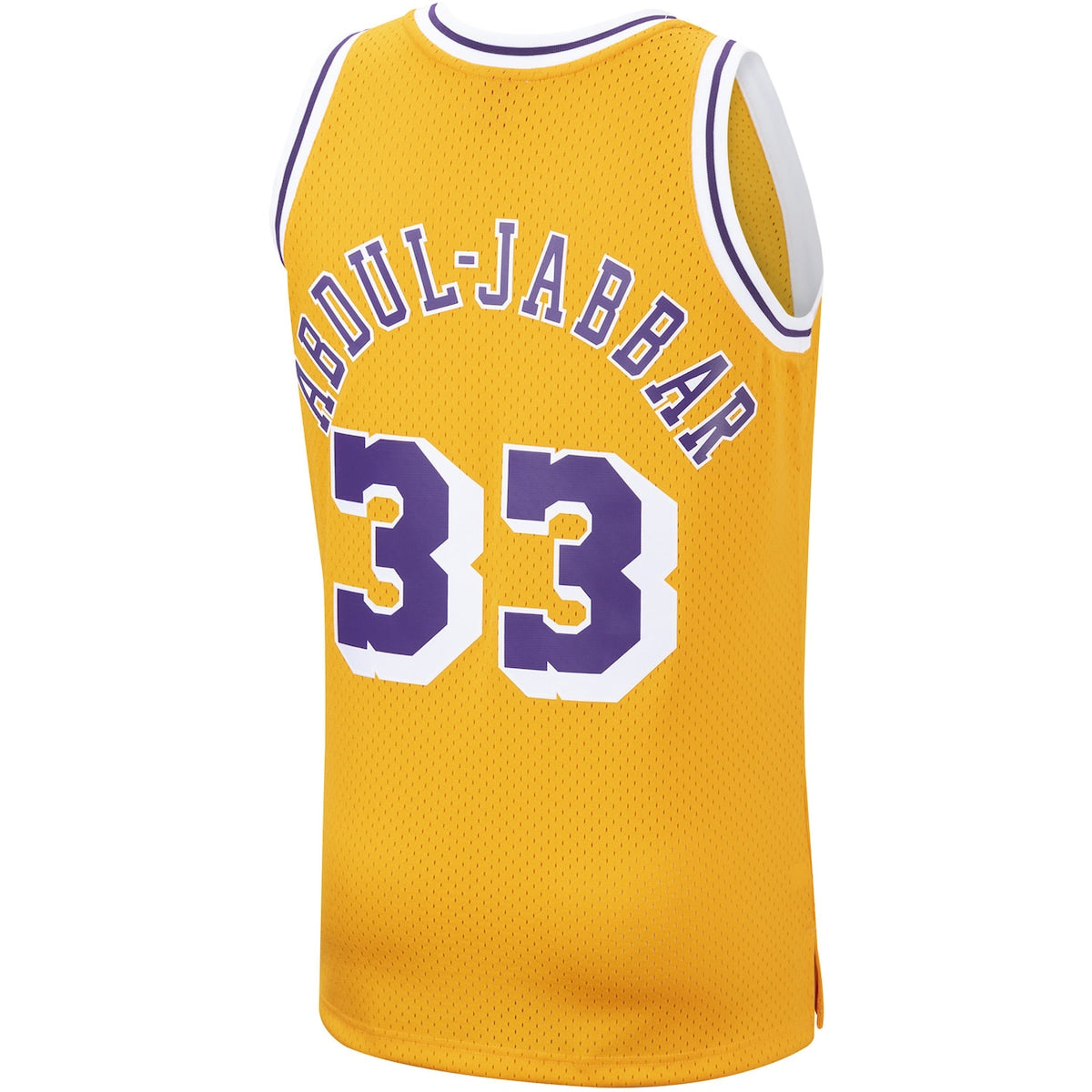 Men's Kareem Abdul-Jabbar Mitchell & Ness Lakers '71 Swingman Jersey - Gold