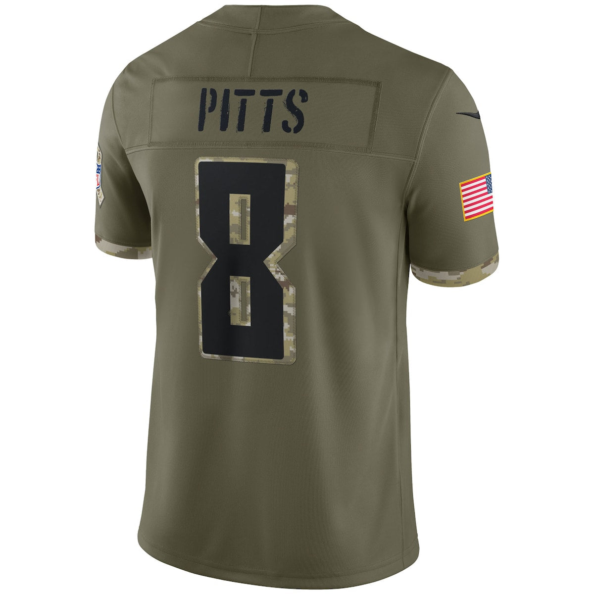 Men's Kyle Pitts Nike Falcons 2022 Salute To Service Limited Jersey - Green