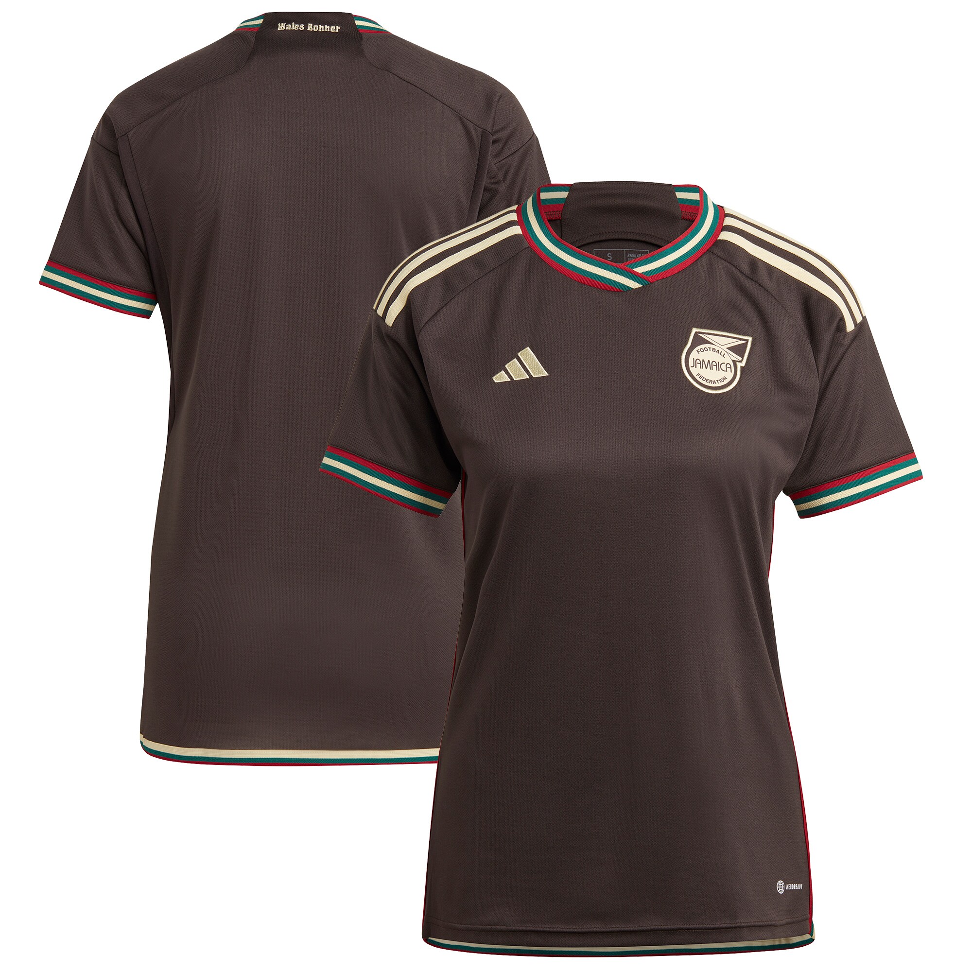 Jamaica National Team adidas Women's 2023 Away Replica Jersey - Brown