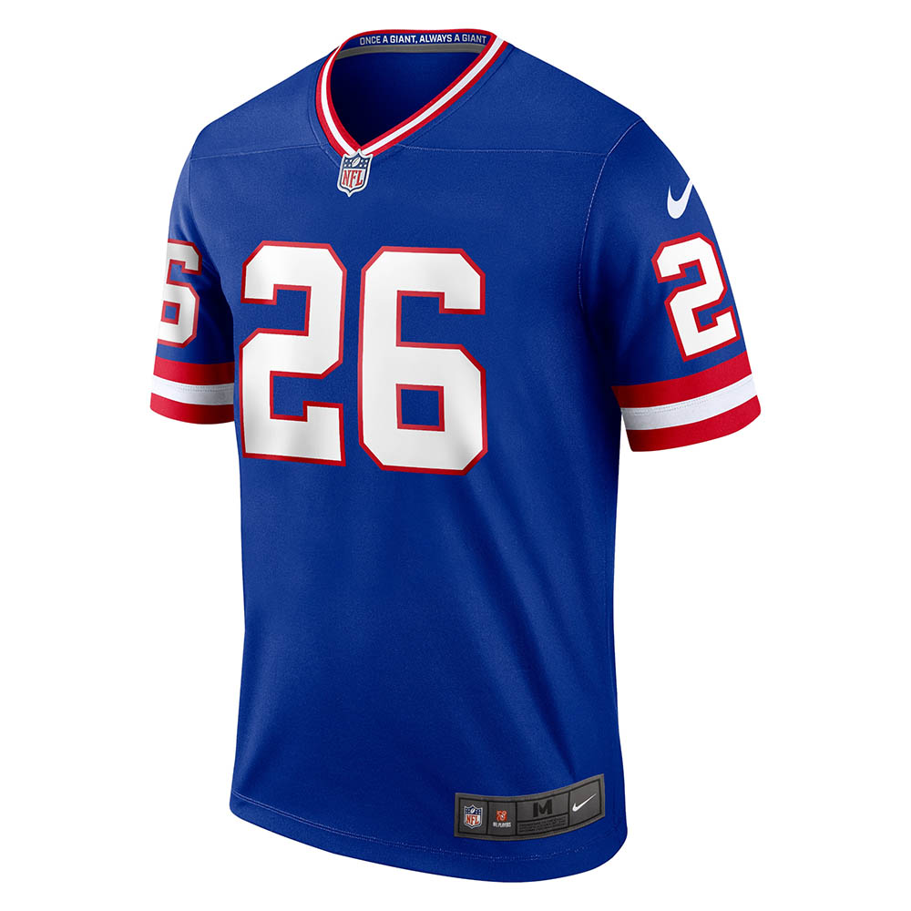 Men's New York Giants Saquon Barkley Classic Player Legend Jersey Royal
