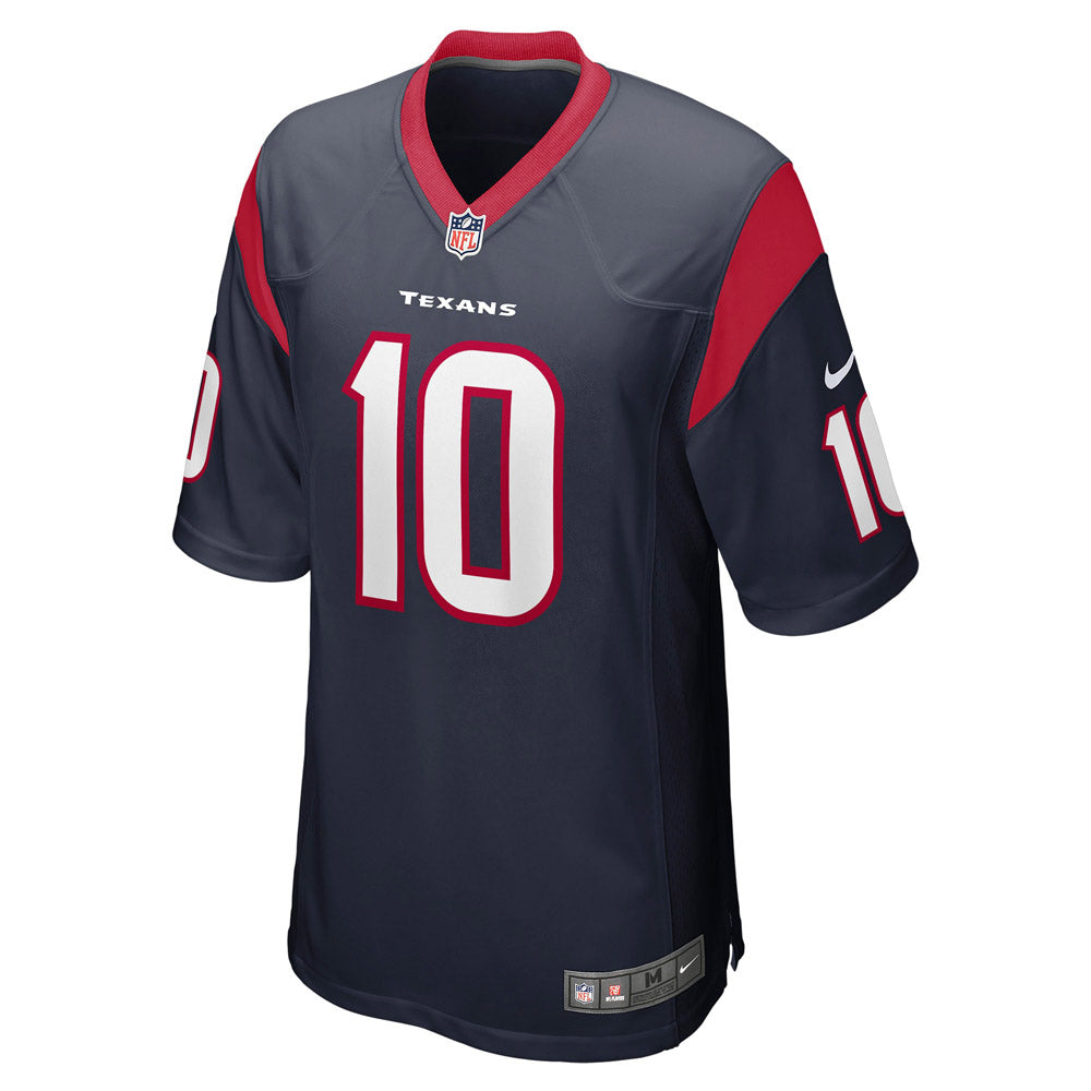 Men's Houston Texans Davis Mills Player Game Jersey Navy