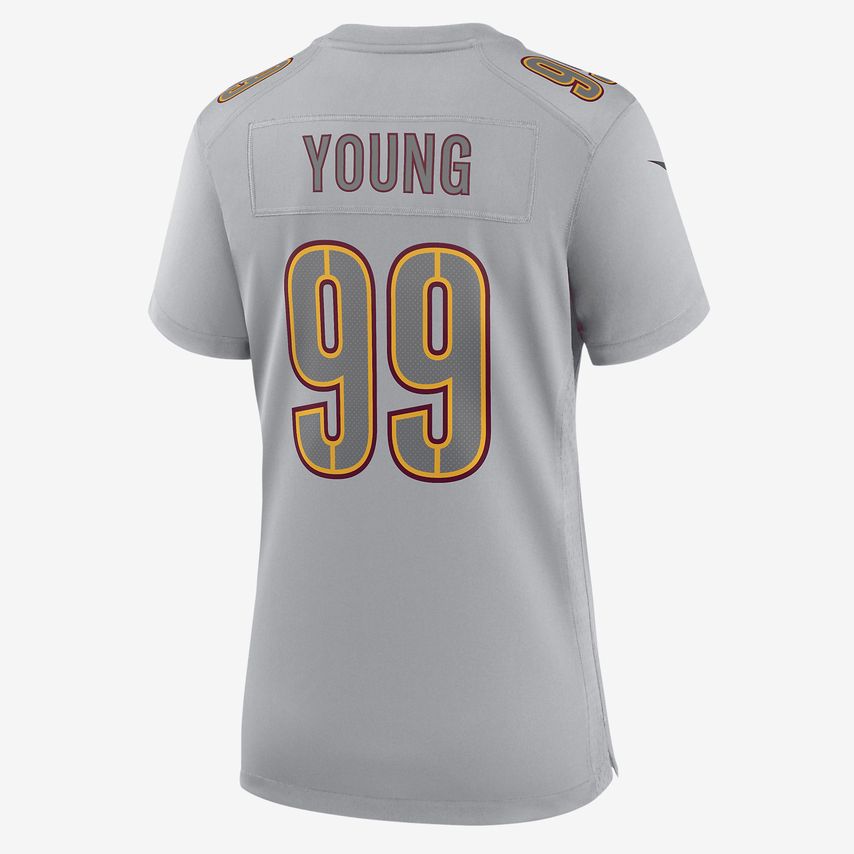 NFL Washington Commanders Atmosphere (Chase Young) Women's Fashion Football Jersey - Grey
