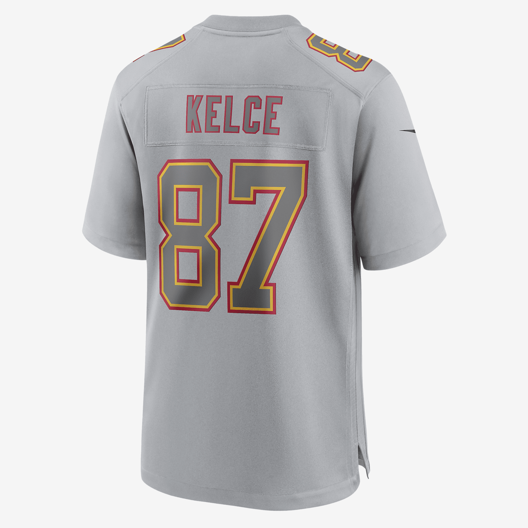 NFL Kansas City Chiefs Super Bowl LVII Atmosphere (Travis Kelce) Men's Fashion Football Jersey - Grey