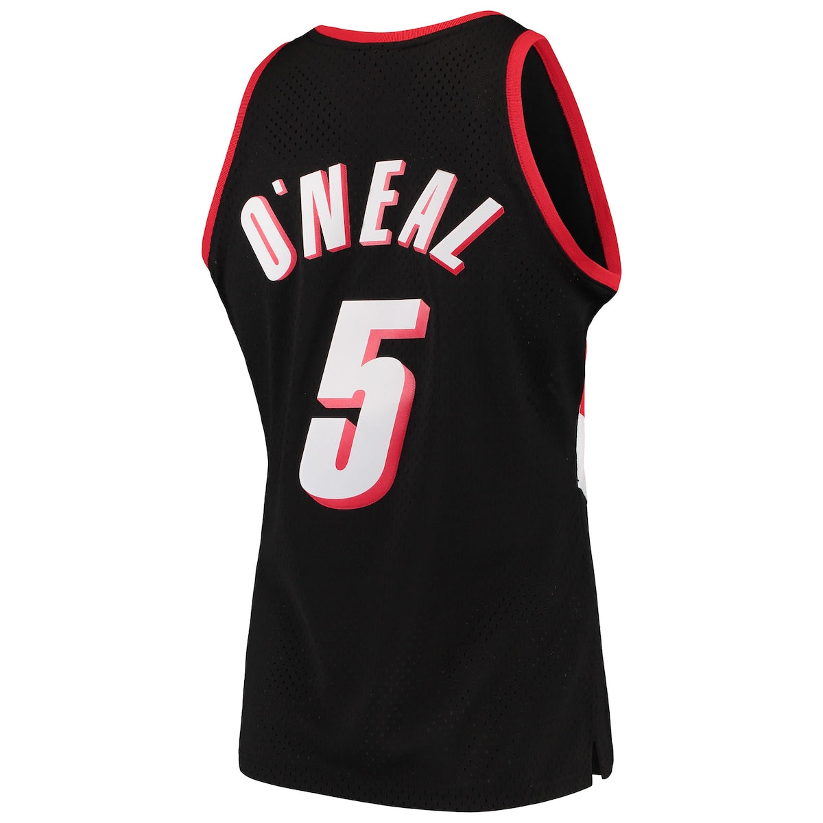Men's Jermaine O'Neal Mitchell & Ness Trailblazers Swingman Jersey - Black