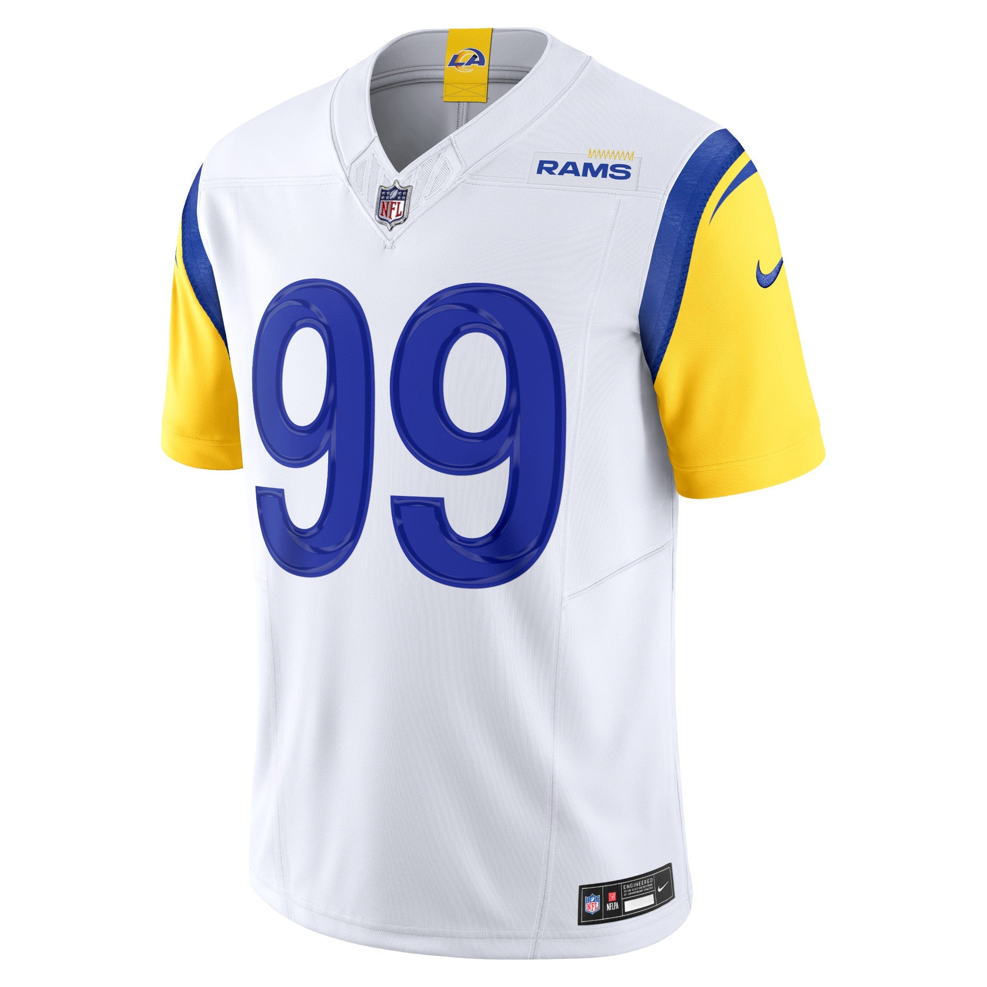 Men's Nike Aaron Donald White Los Angeles Rams Vapor F.U.S.E. Limited Jersey