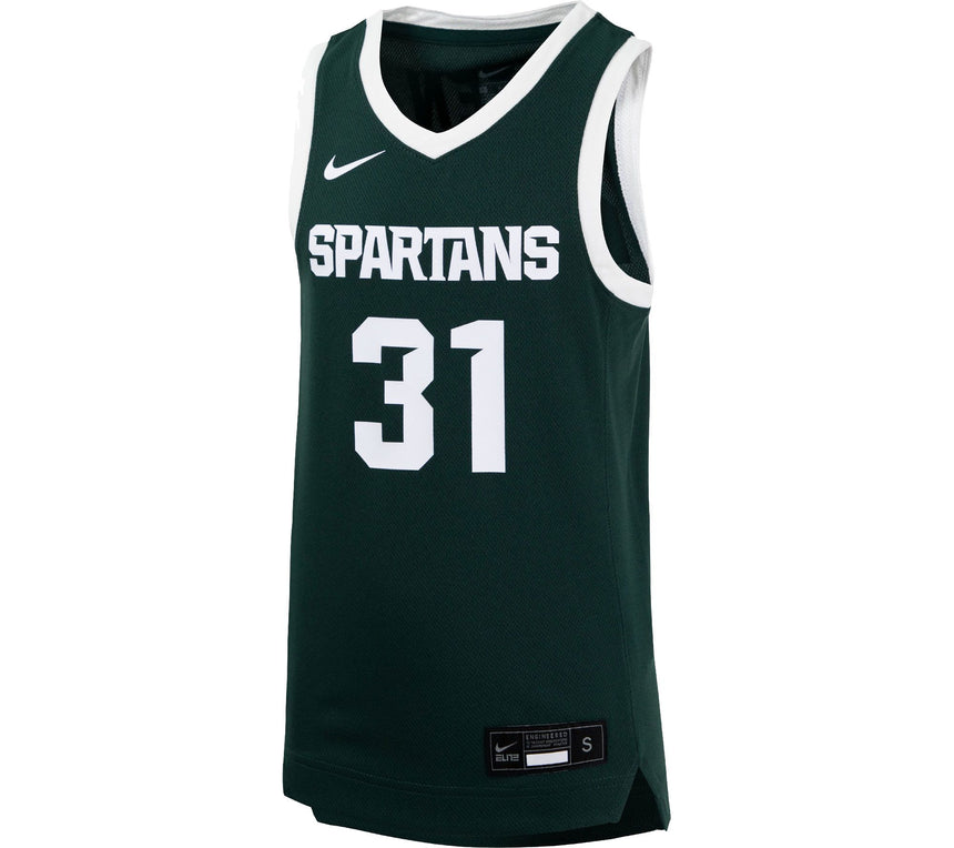 Men's Michigan State Spartans Replica #31 Basketball Jersey â�?Green