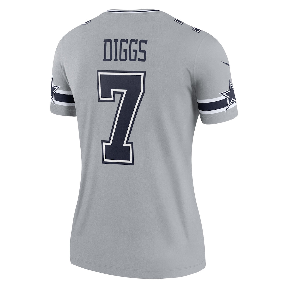 Women's Trevon Diggs Nike Cowboys Inverted Legend Jersey - Grey