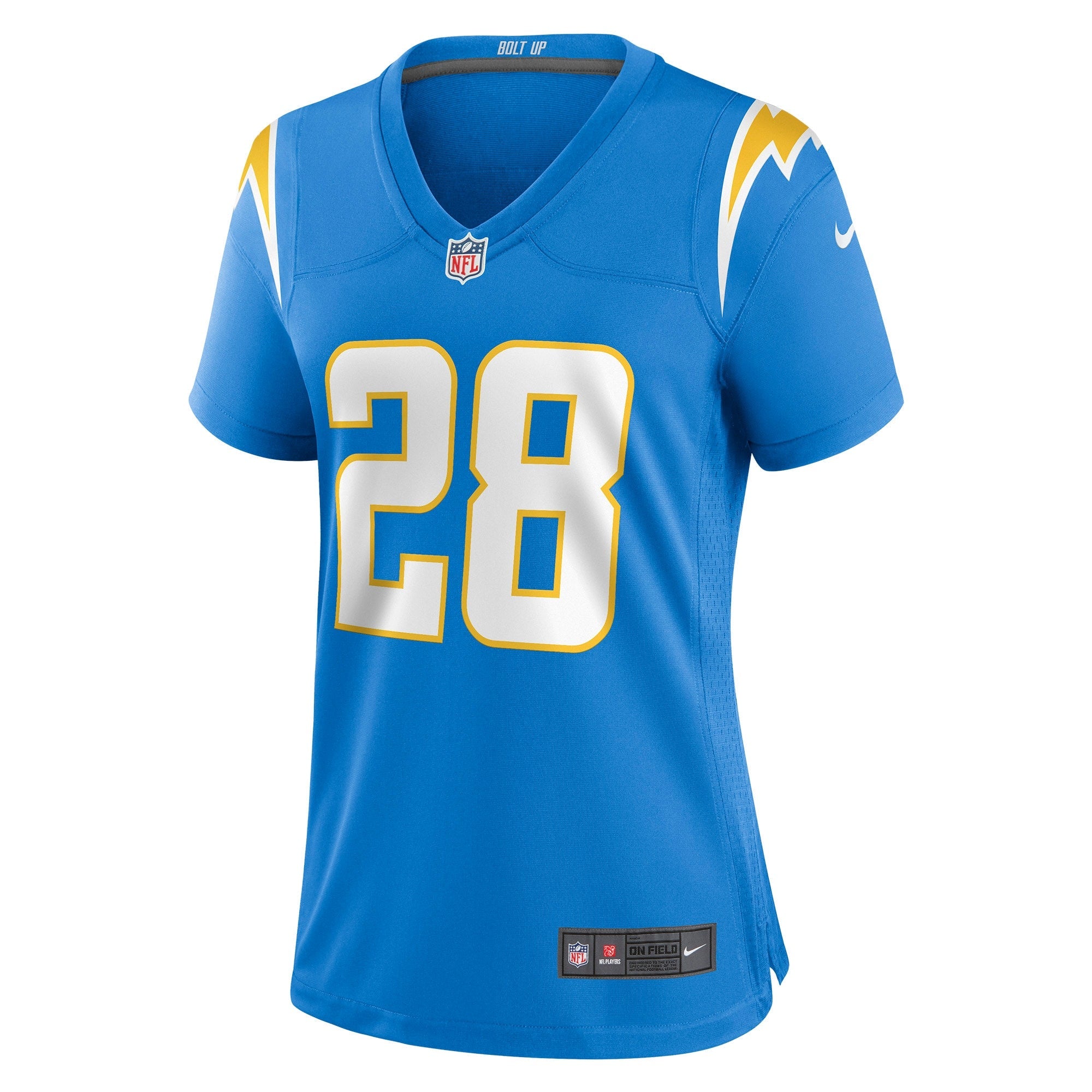 Women's Nike Isaiah Spiller Powder Blue Los Angeles Chargers Game Jersey