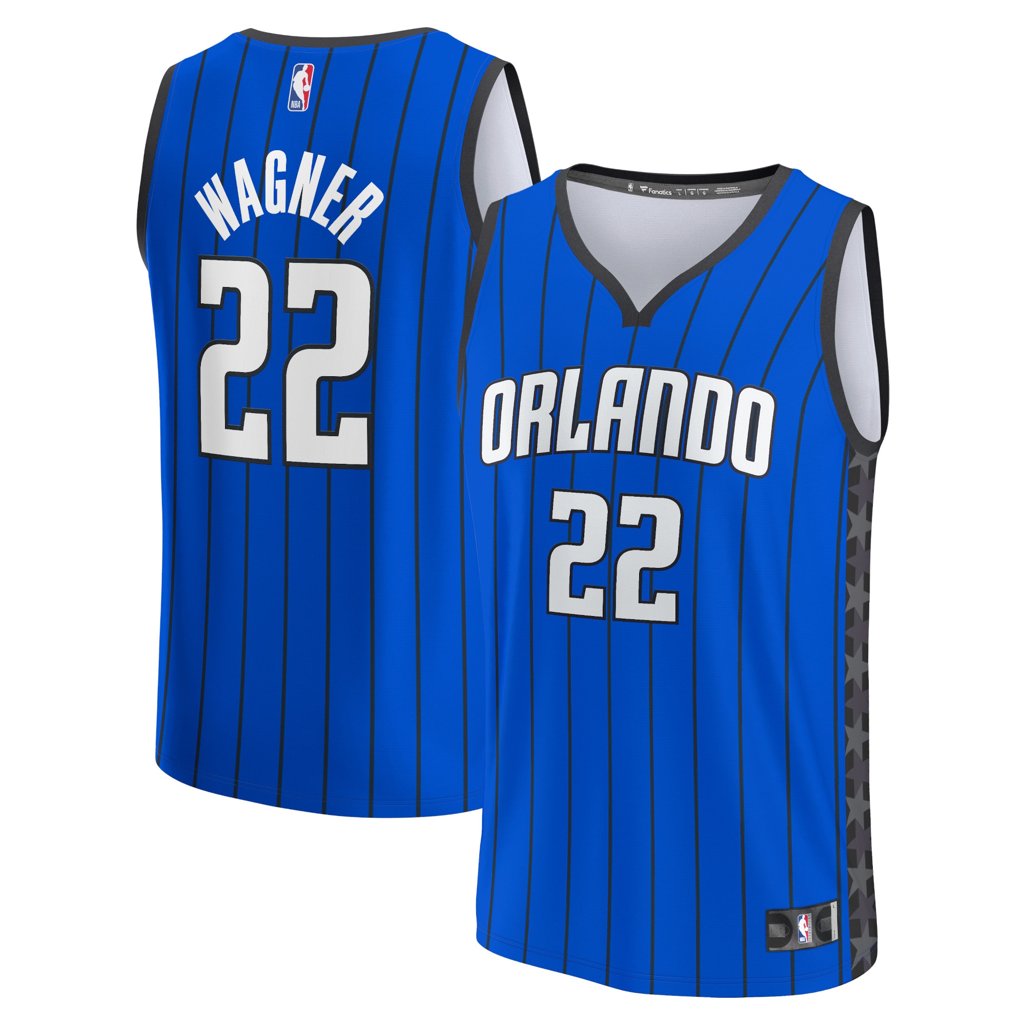 Franz Wagner Orlando Magic Fanatics Branded Fast Break Replica Player Jersey - Statement Edition - Blue