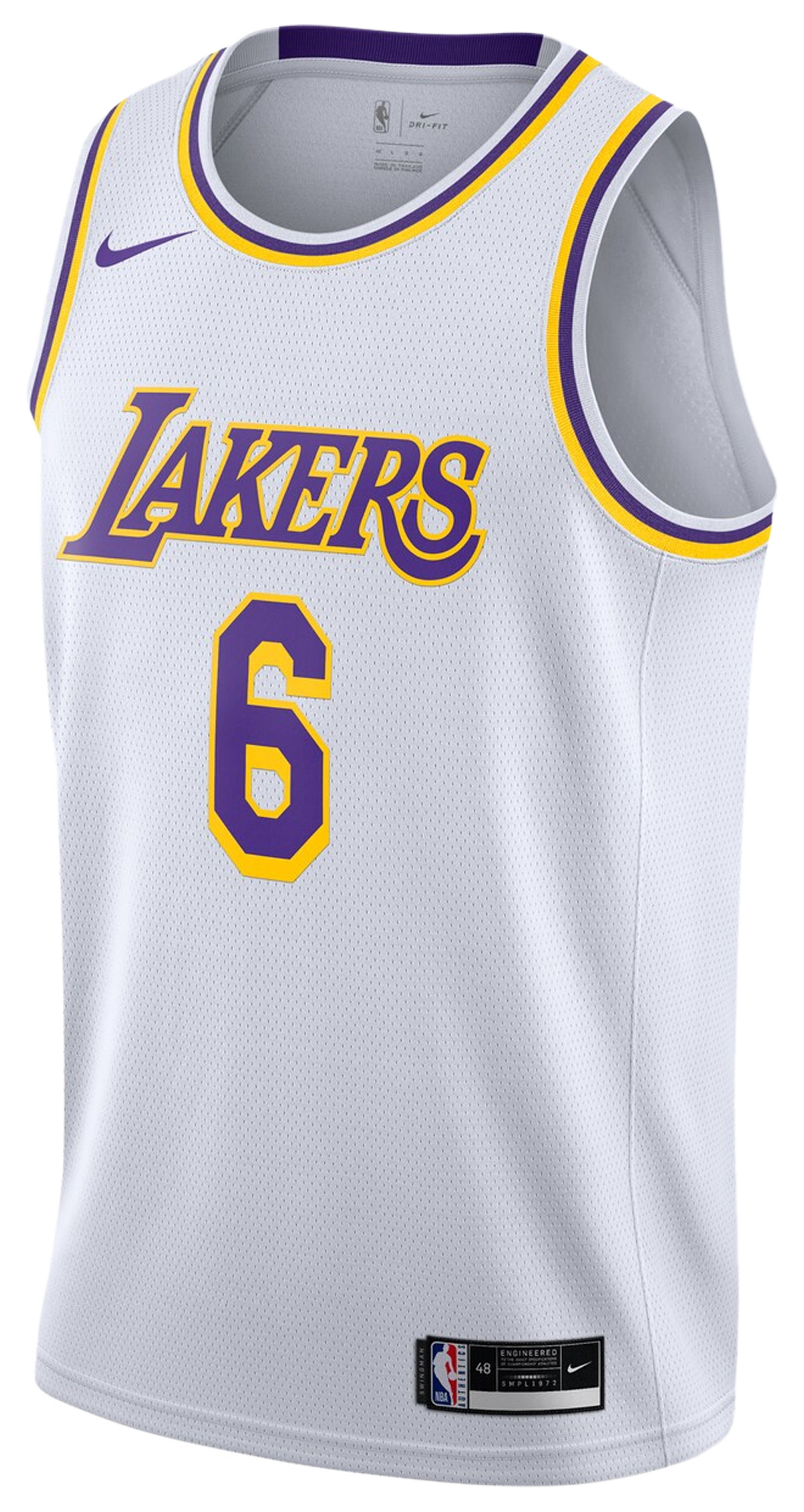 Men's James Lebron Nike Lakers 2020/21 Swingman Jersey - White