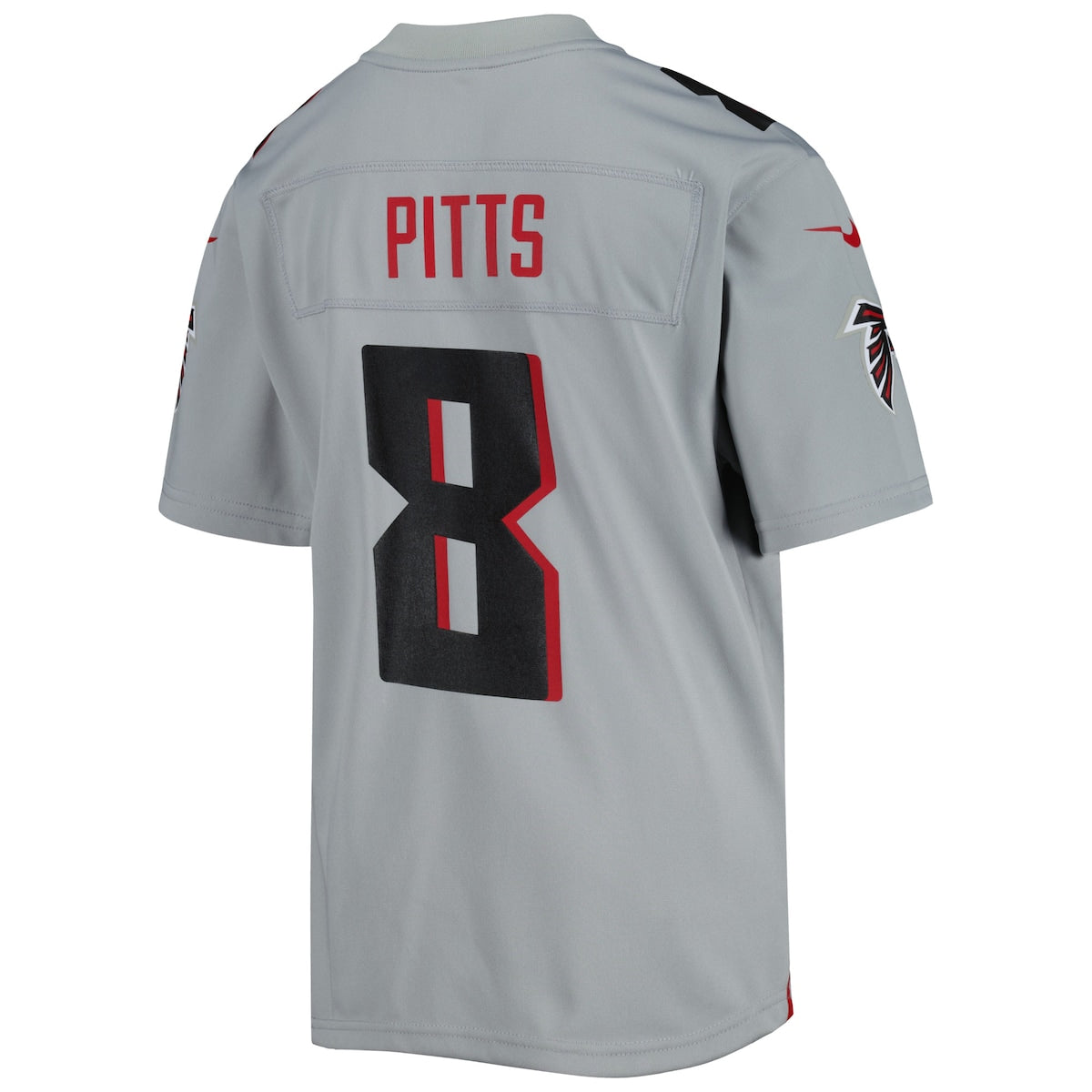 Boys' Grade School Kyle Pitts Nike Falcons Inverted Game Jersey - Grey