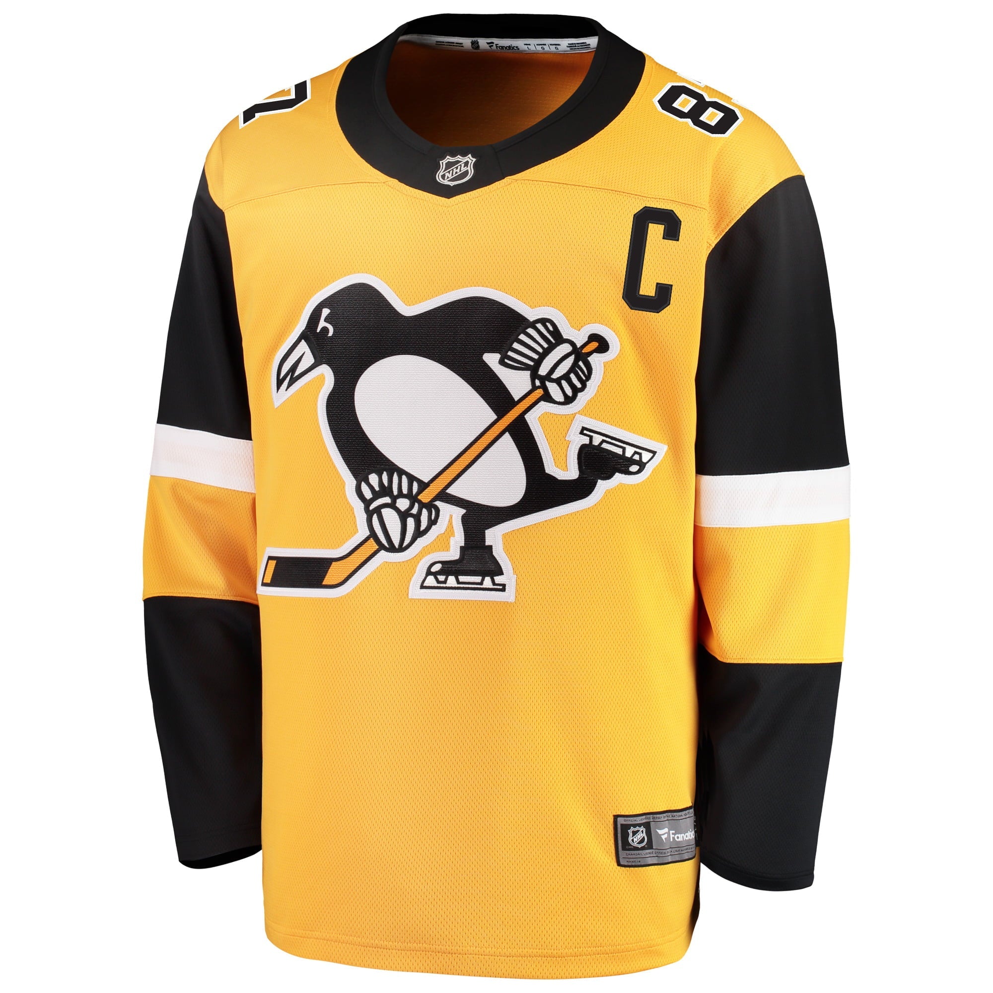 Youth Fanatics Branded Sidney Crosby Gold Pittsburgh Penguins Alternate Breakaway Player Jersey