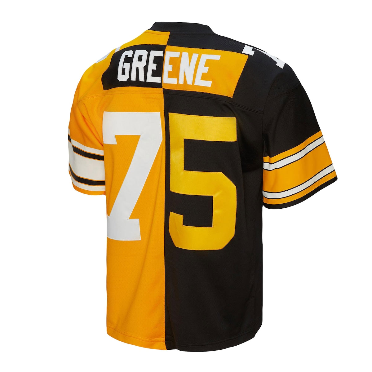 Men's Joe Greene Mitchell & Ness Steelers 2005 Split Legacy Replica Jersey - Black