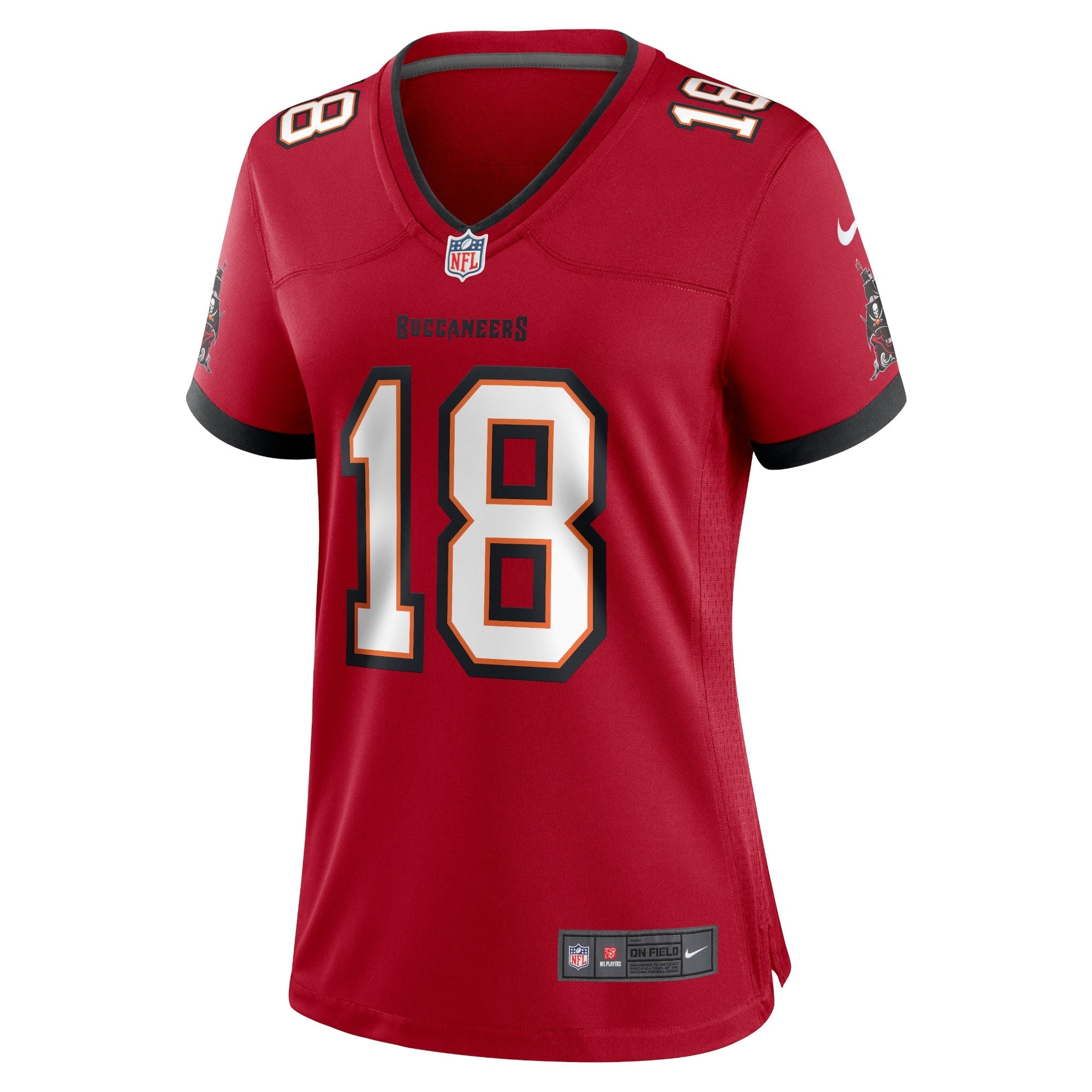 Women's Nike Tyler Johnson Red Tampa Bay Buccaneers Home Game Player Jersey
