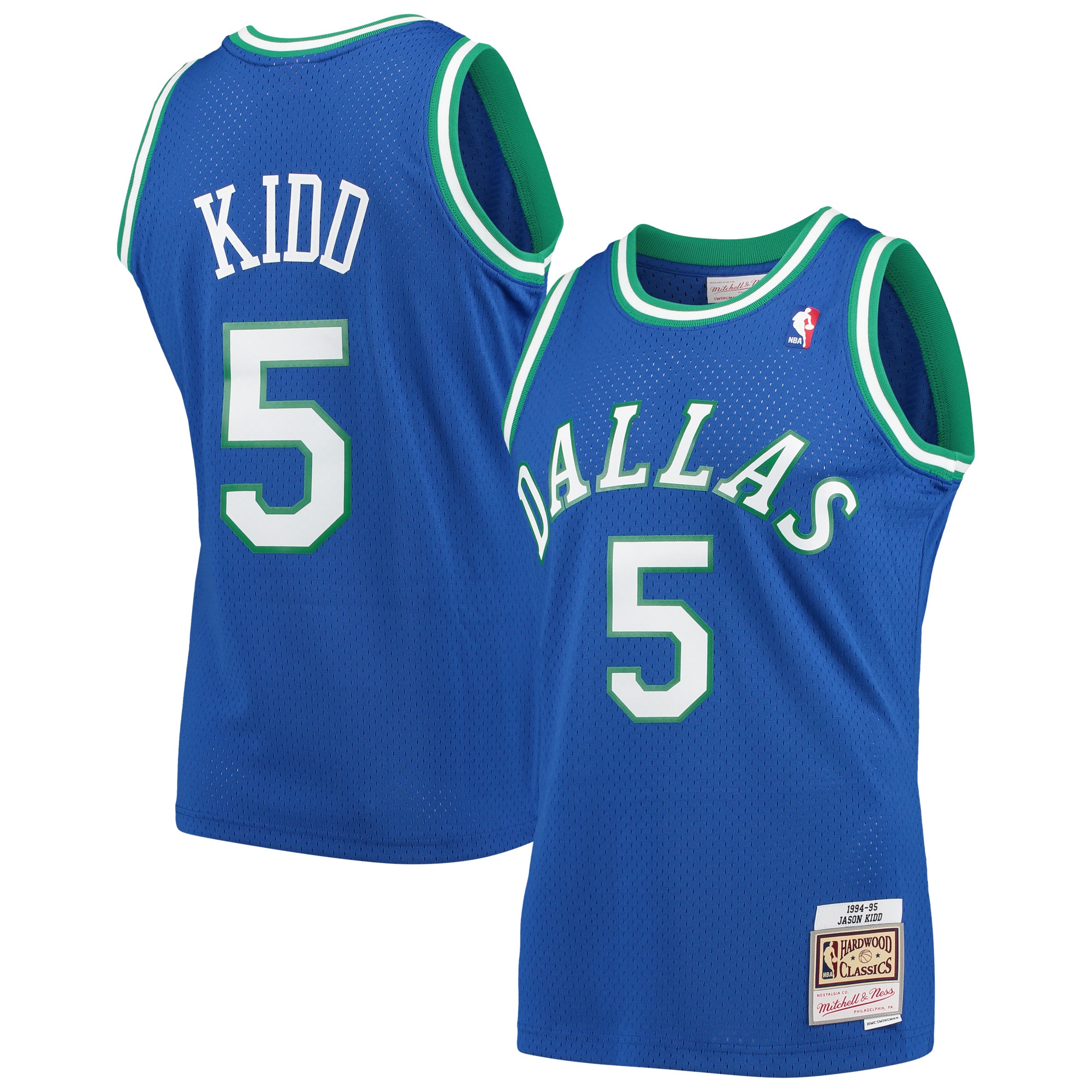 Jason Kidd Dallas Mavericks Mitchell & Ness Hardwood Classics Swingman Jersey - Blue