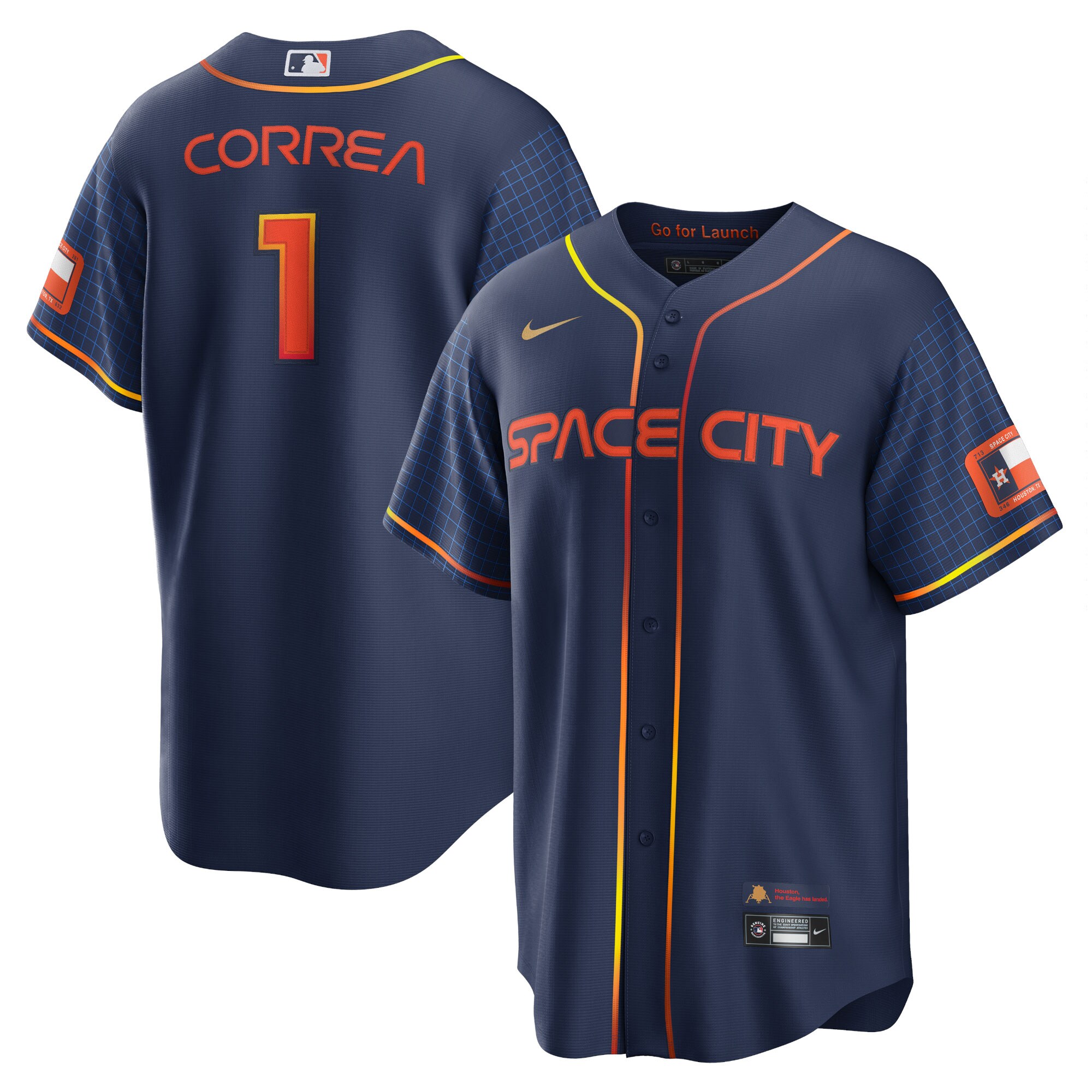 Carlos Correa Houston Astros Nike 2022 City Connect Replica Player Jersey - Navy