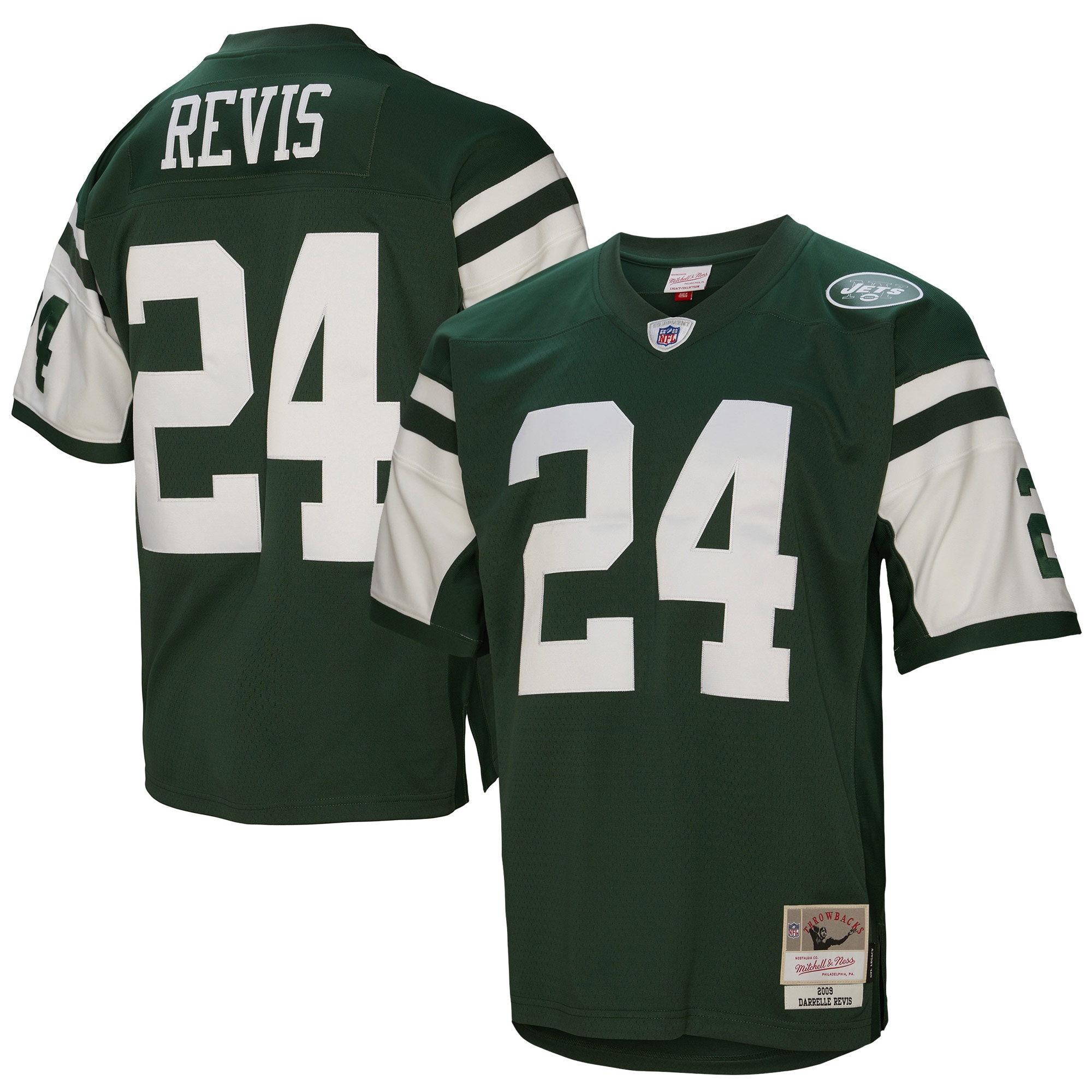 Darrelle Revis New York Jets Mitchell & Ness 2009 Legacy Retired Player Jersey - Green