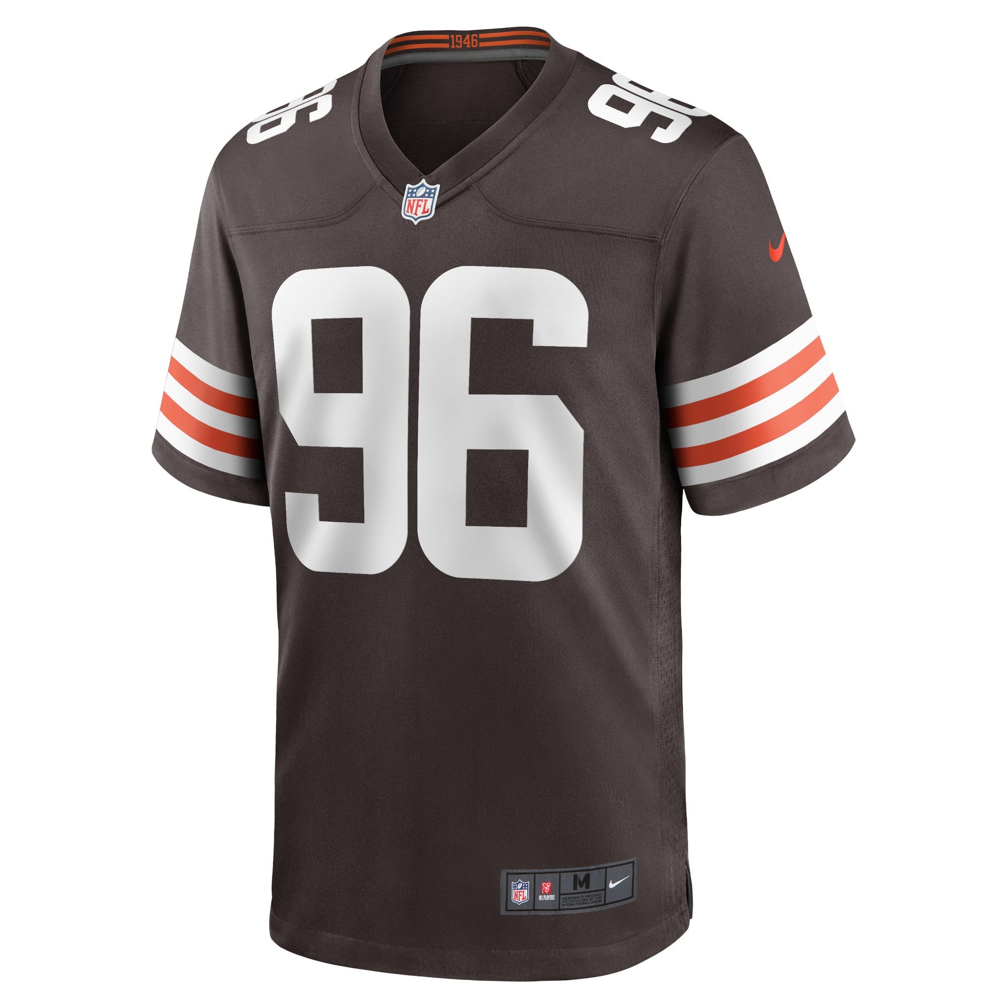 Men's Nike Jordan Elliott Brown Cleveland Browns Game Jersey