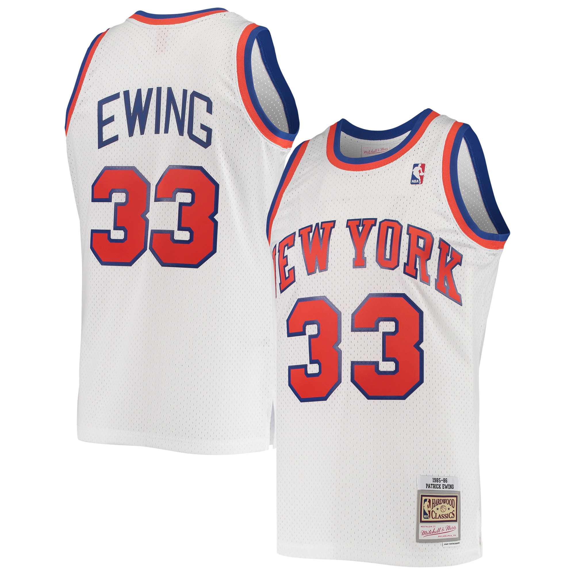 Patrick Ewing New York Knicks Mitchell & Ness 2001/02 Hardwood Classics Swingman Jersey - White