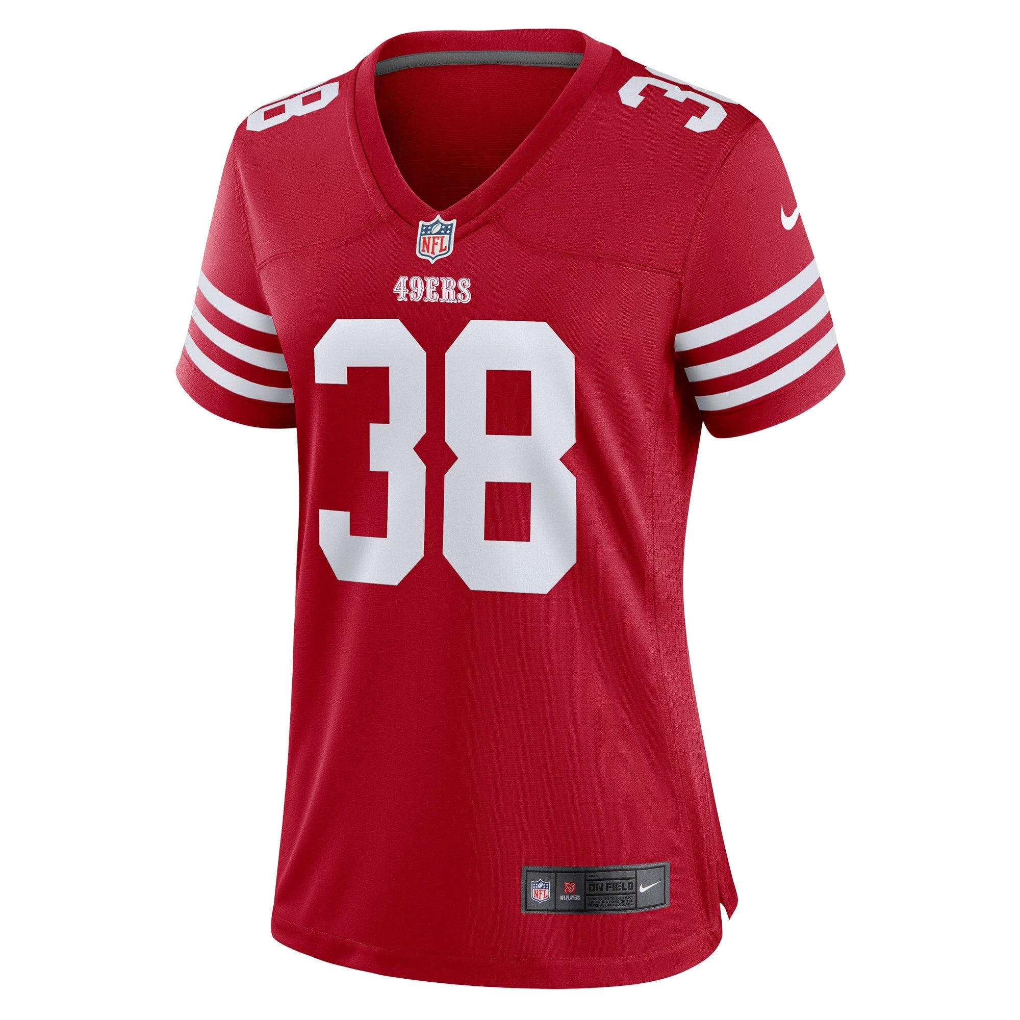 Women's Nike Deommodore Lenoir Scarlet San Francisco 49ers Game Player Jersey